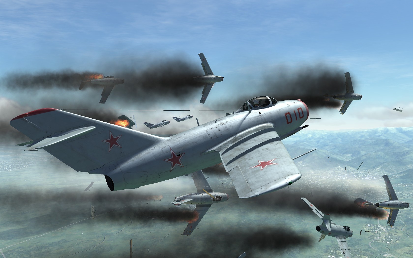 米格15大战F86(游戏DCS WORLD截图)-1673 
