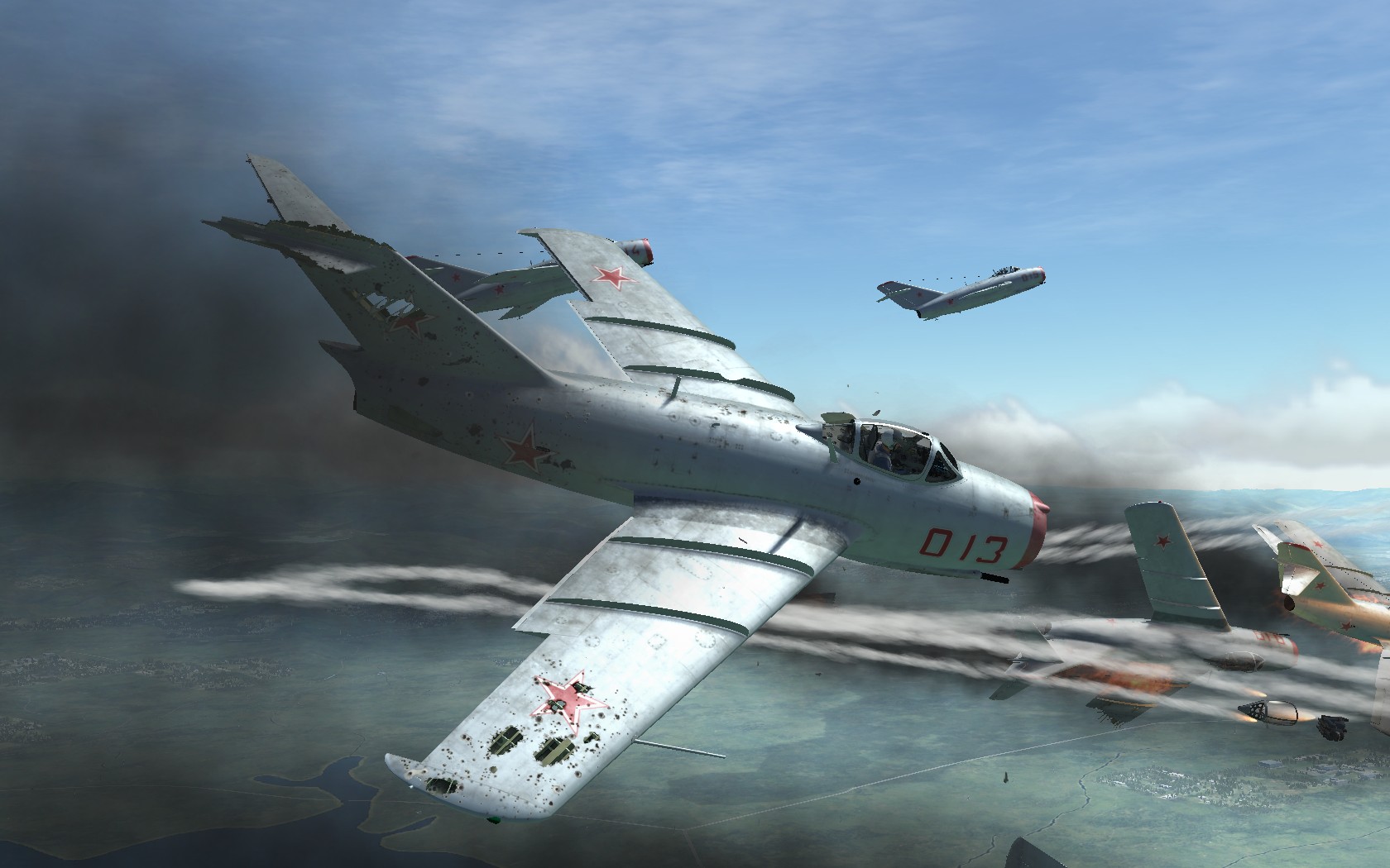 米格15大战F86(游戏DCS WORLD截图)-2480 