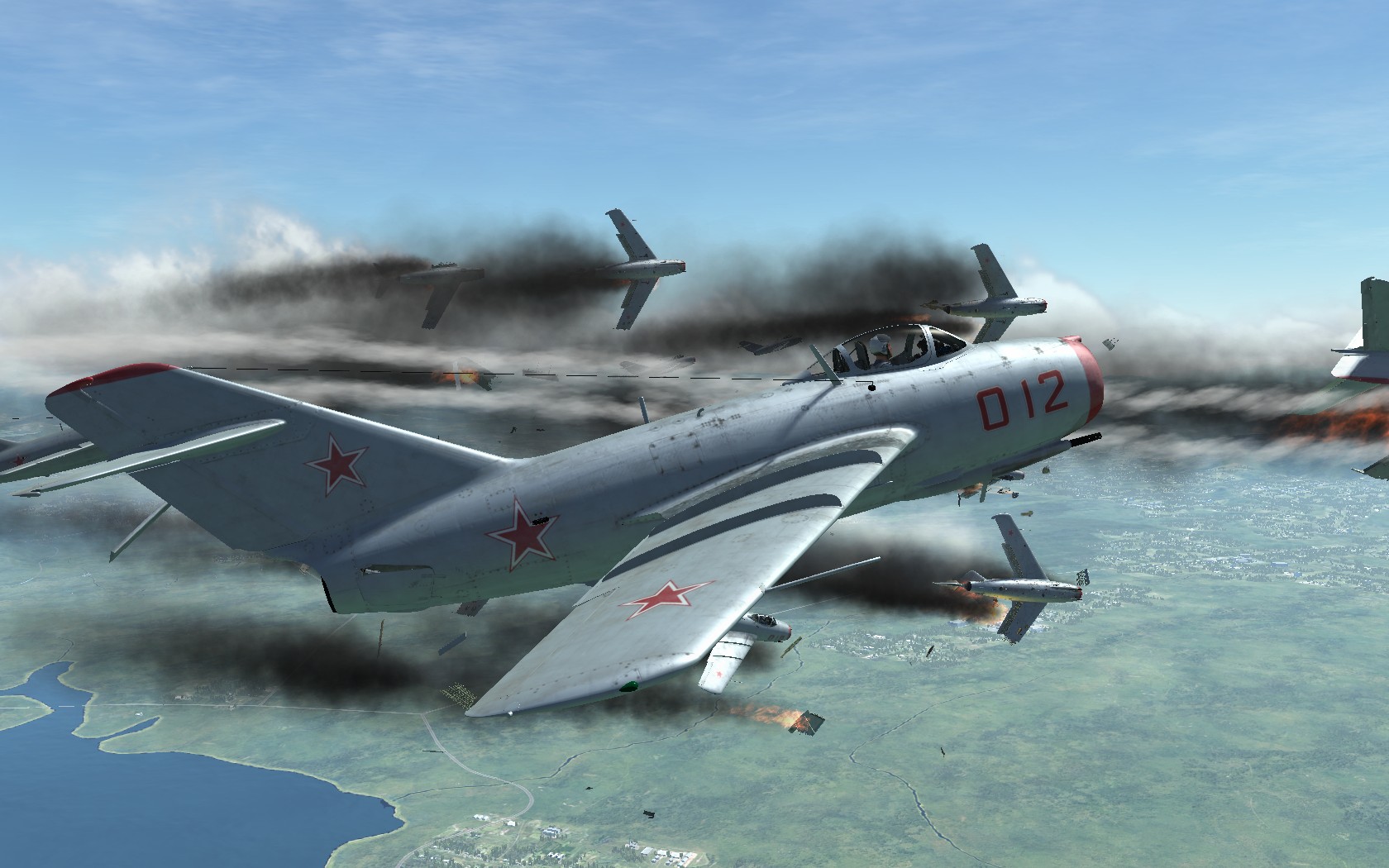 米格15大战F86(游戏DCS WORLD截图)-2069 