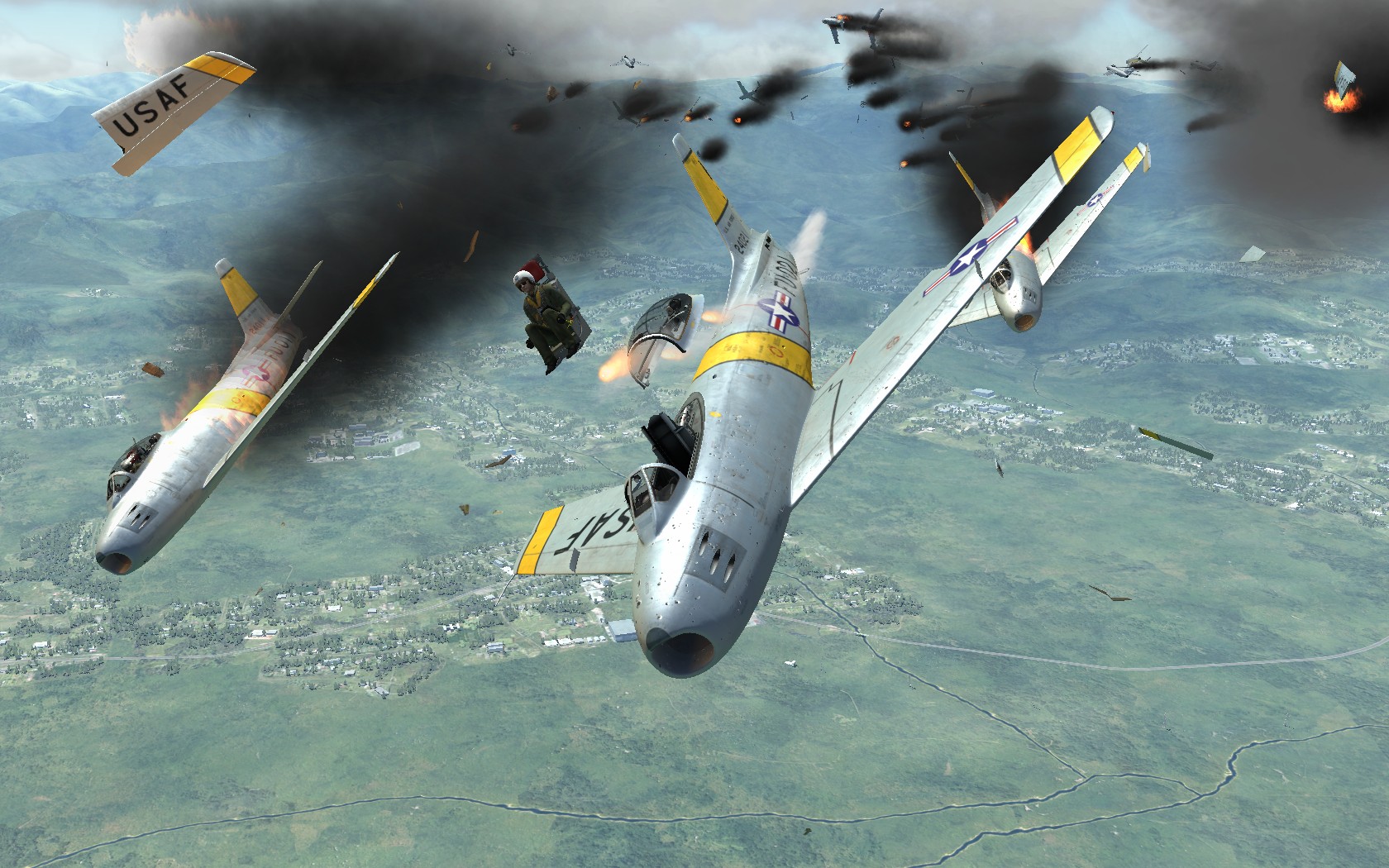 米格15大战F86(游戏DCS WORLD截图)-9071 