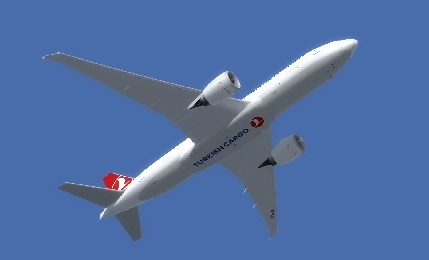B777F Turkish Cargo white TC-LJL @ LEBL-1612 
