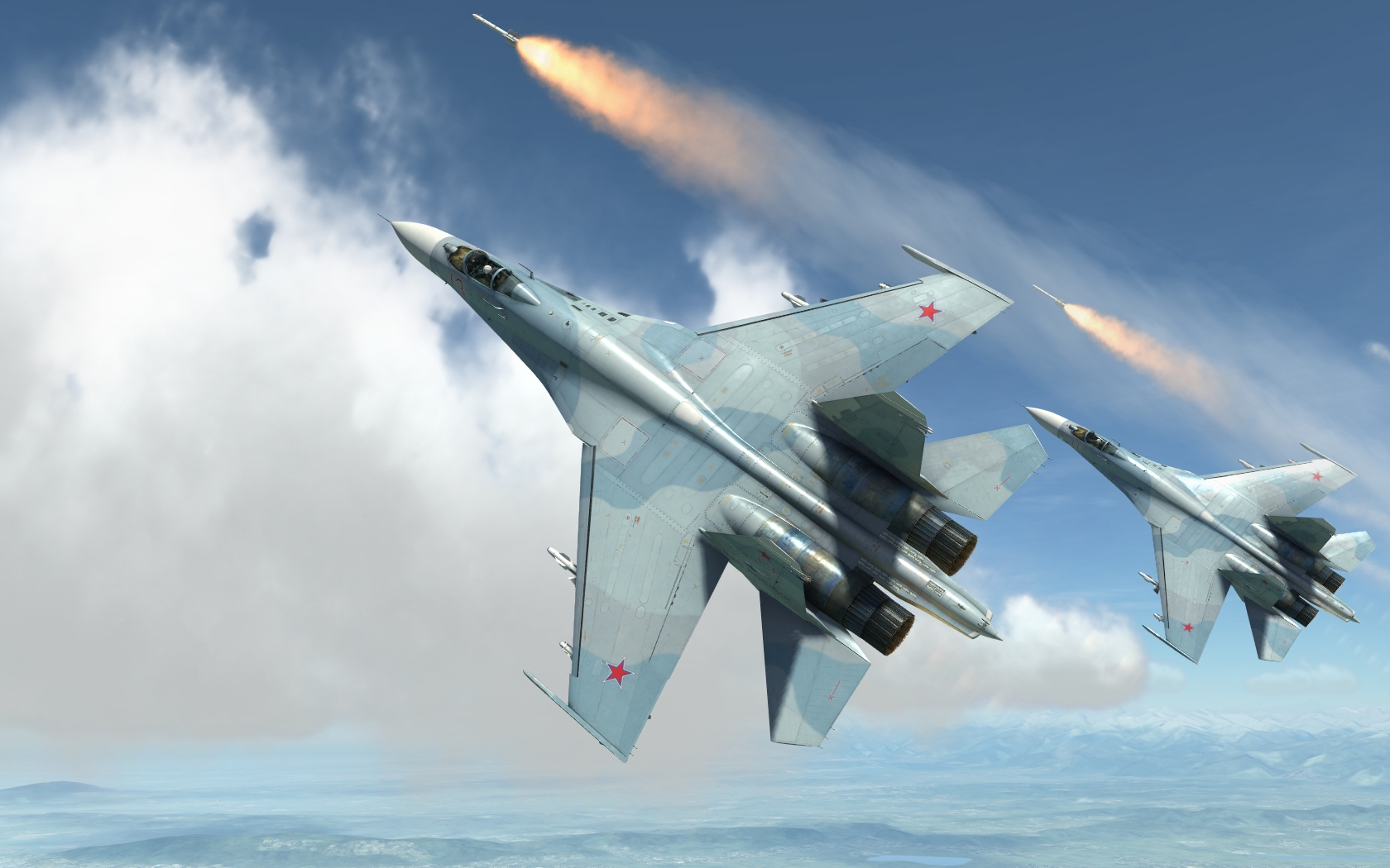 DCS WORLD游戏截图 苏27对战F15-8089 