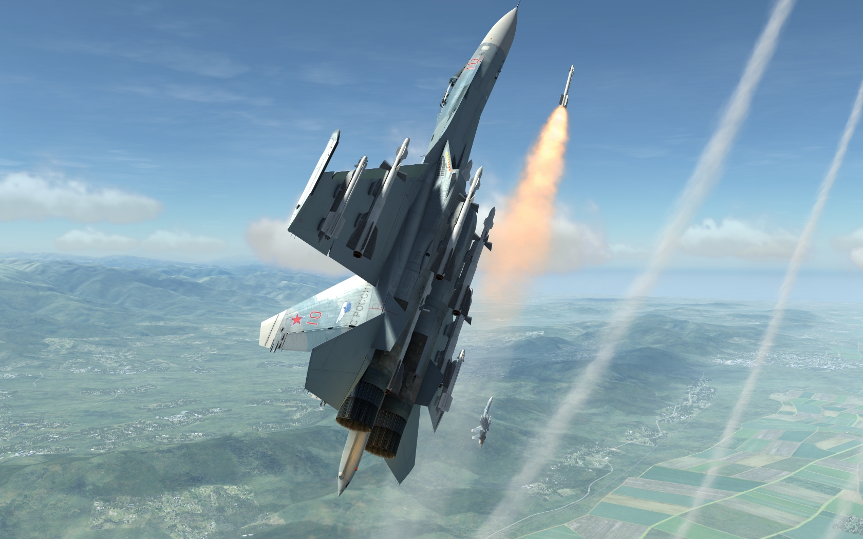 DCS WORLD游戏截图 苏27对战F15-9808 