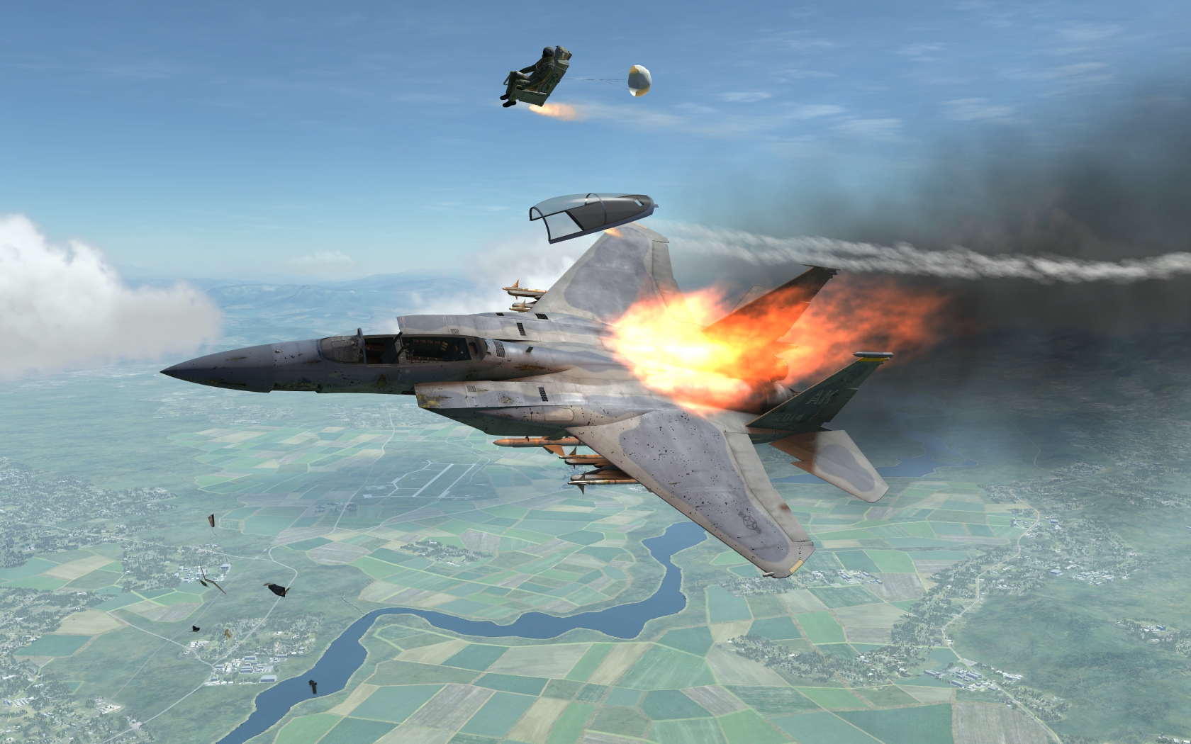 DCS WORLD游戏截图 苏27对战F15-7029 