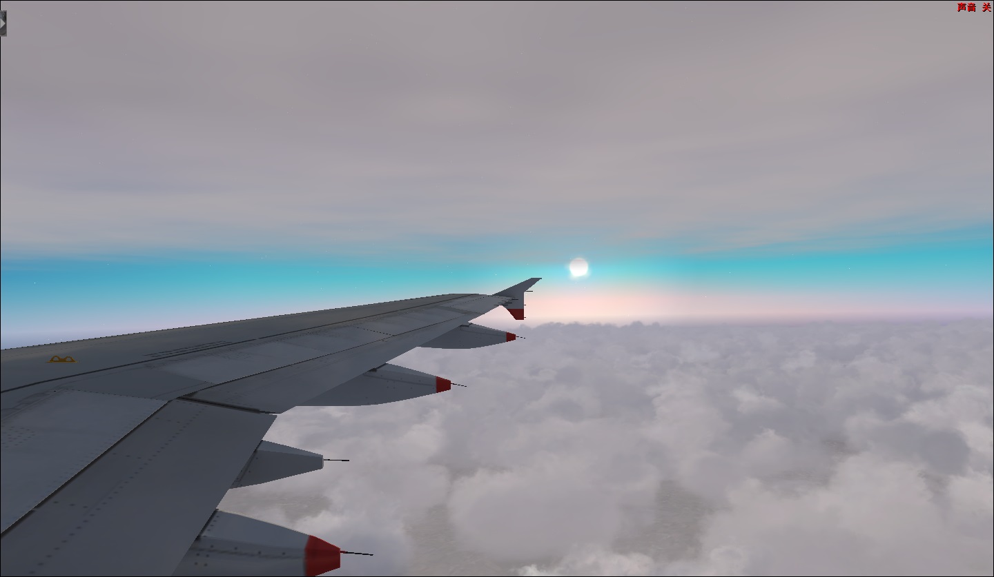 Aerosoft319 ZUZY-ZGGG 黄昏-9721 