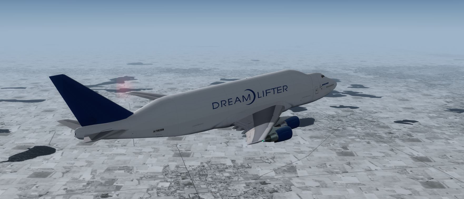 Boeing 747-400LCF DreamLifter @ KMSP-4213 