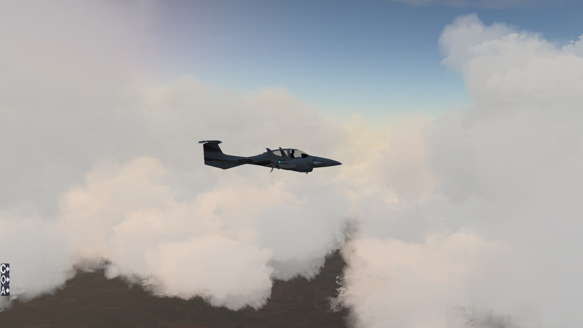 小评xplane11+skymass pro 4.5 美图（今天刚上传的小飞机D42）-9928 