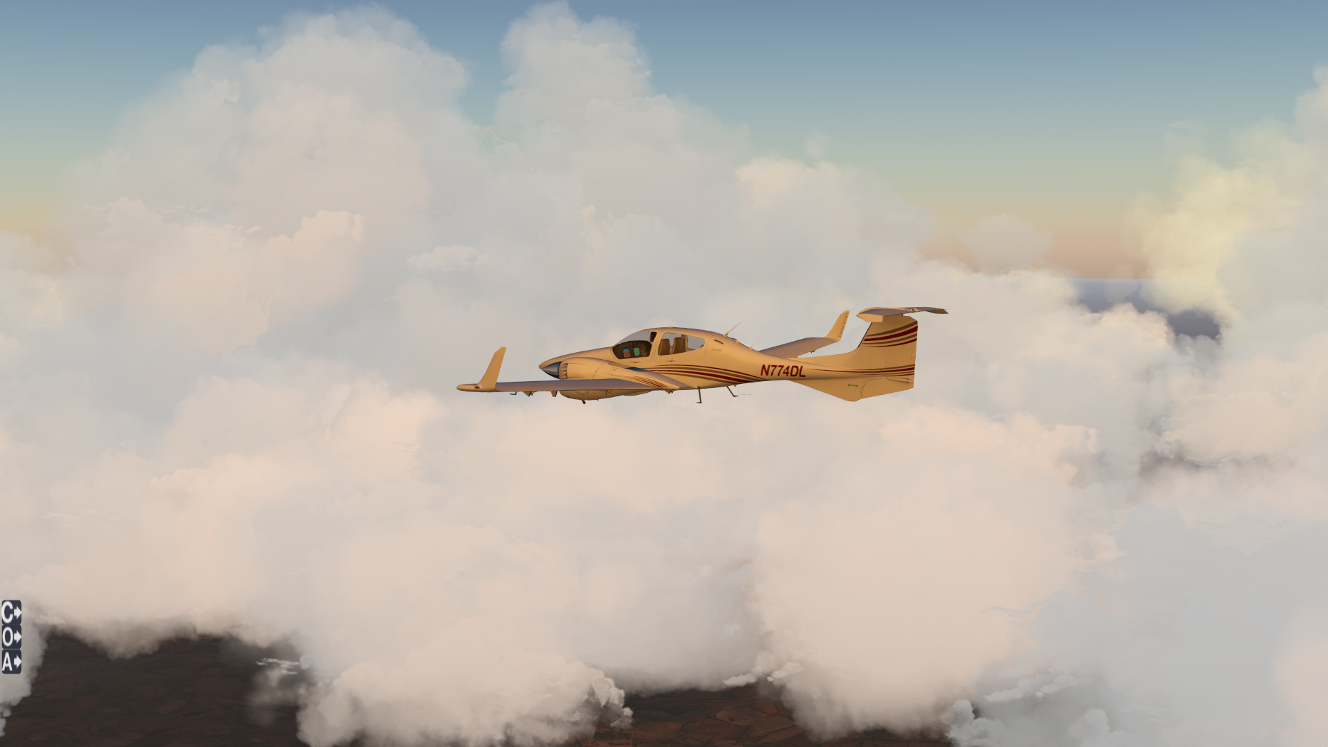 小评xplane11+skymass pro 4.5 美图（今天刚上传的小飞机D42）-1724 