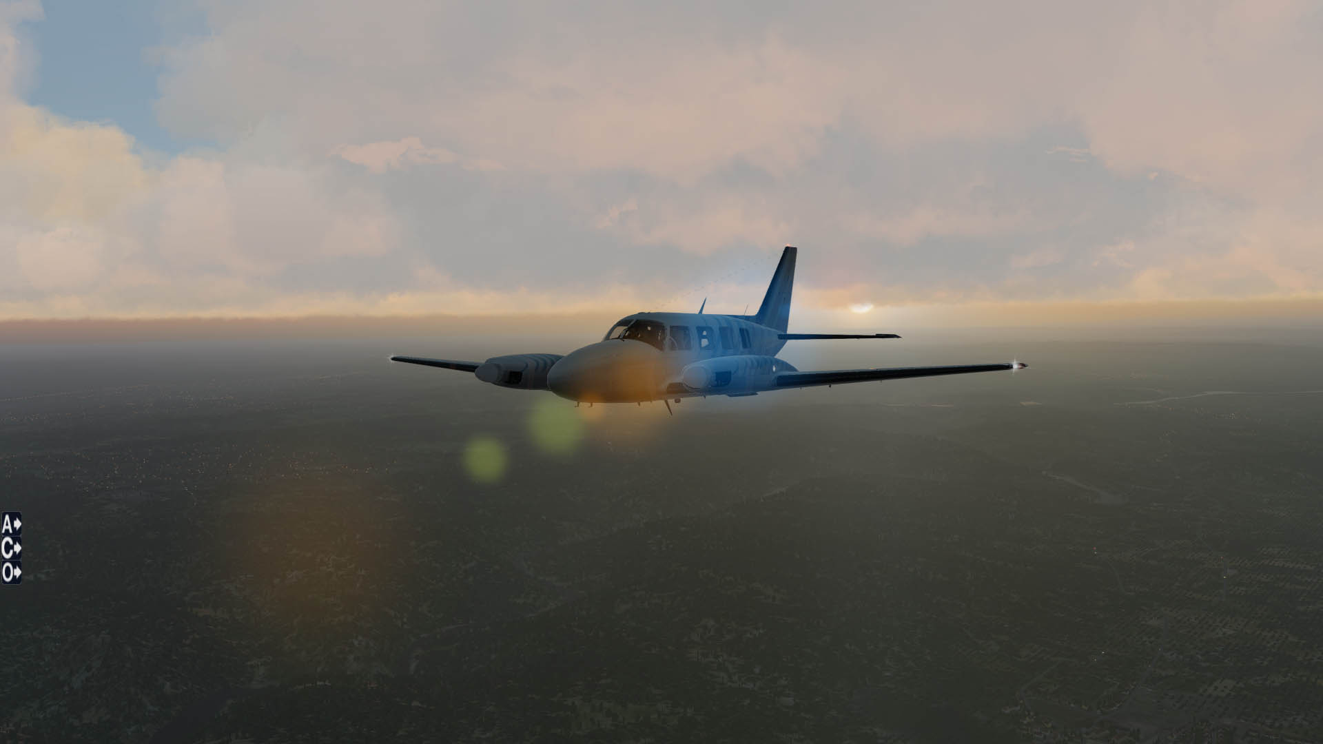 小评xplane11+skymass pro 4.5 美图（今天刚上传的小飞机D42）-3775 