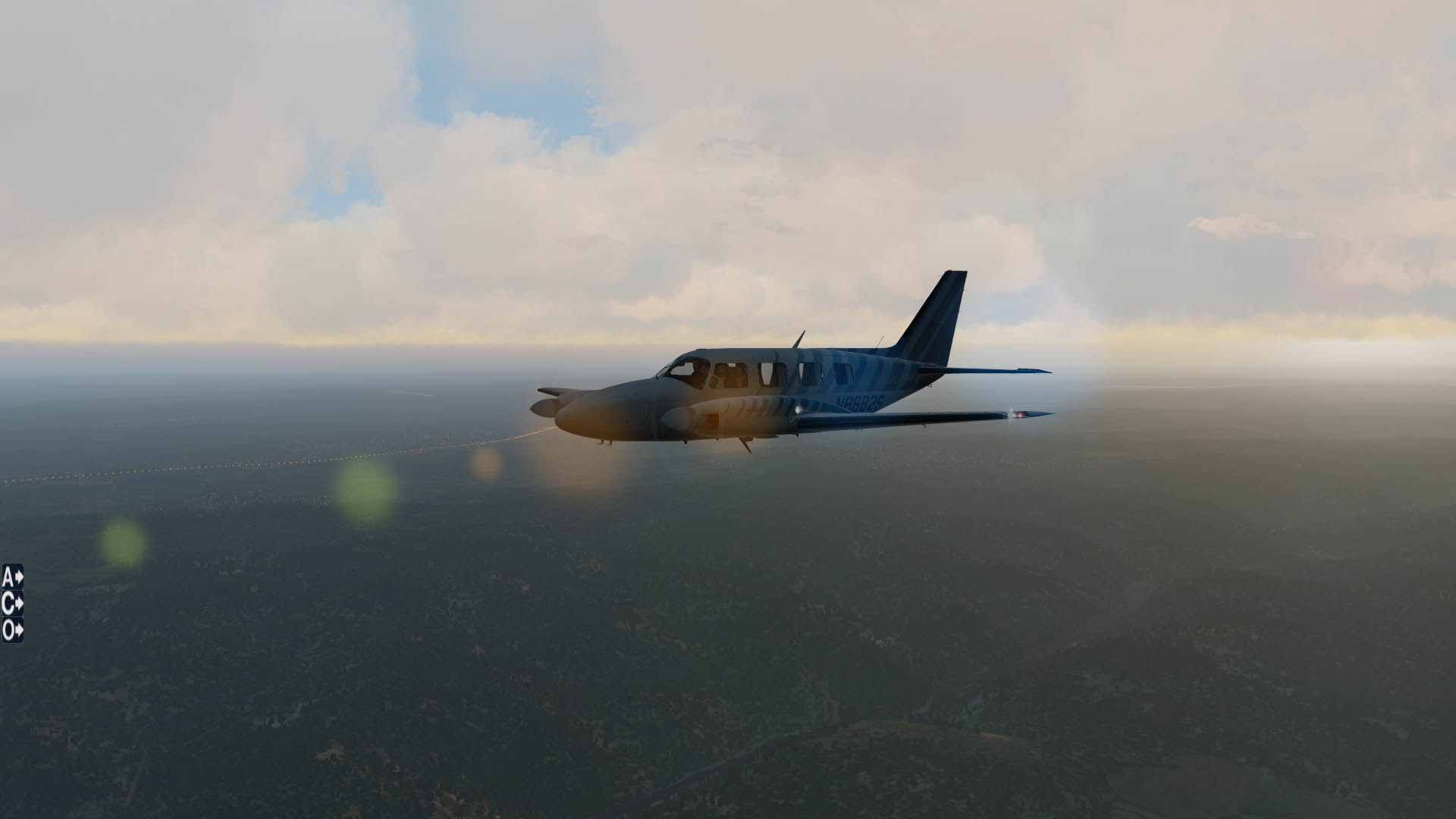 小评xplane11+skymass pro 4.5 美图（今天刚上传的小飞机D42）-3054 