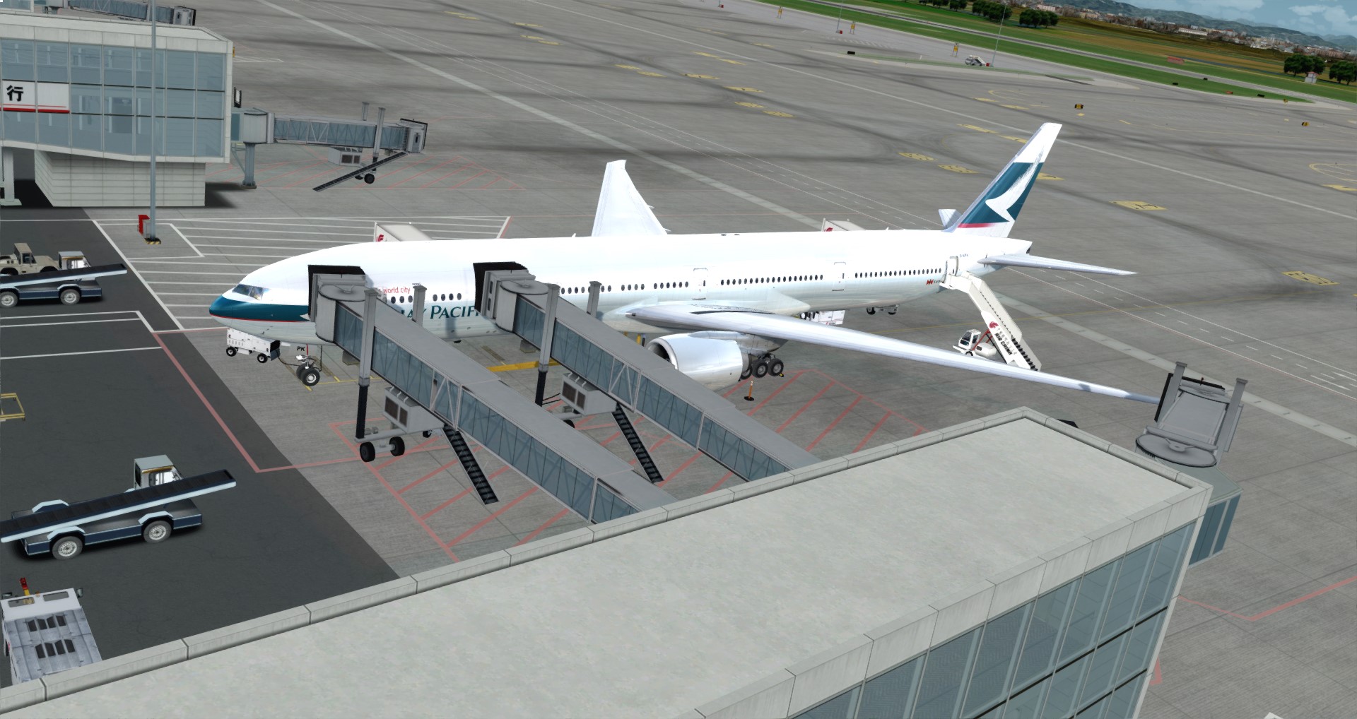 P3D V4 77W Cathay ZBAA-VHHH-5033 