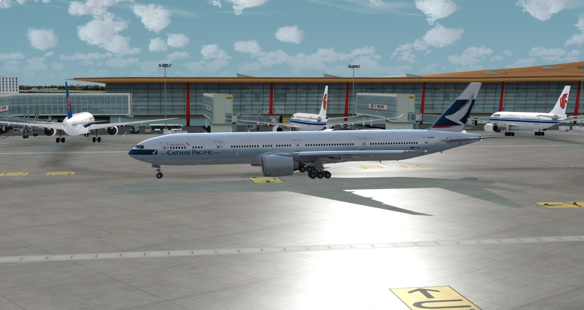 P3D V4 77W Cathay ZBAA-VHHH-4706 