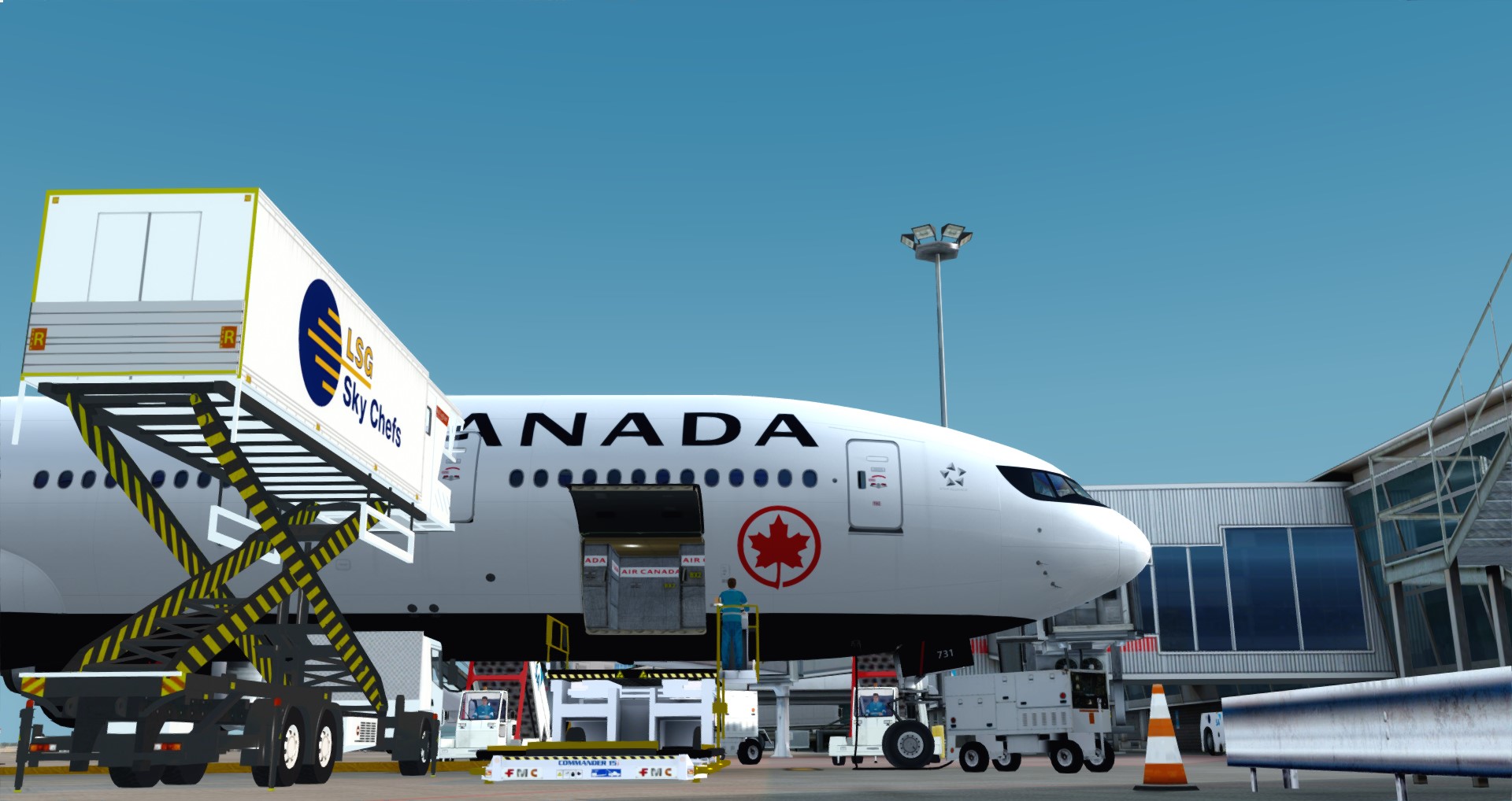 P3D V4 77W Air Canada CYUL-KMIA-8895 