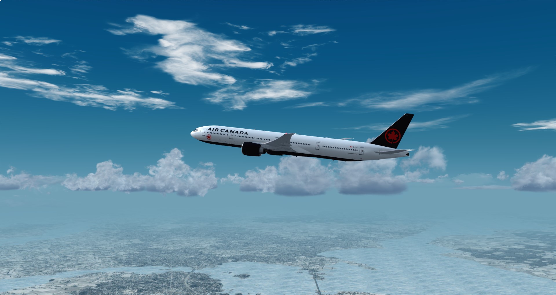 P3D V4 77W Air Canada CYUL-KMIA-4839 