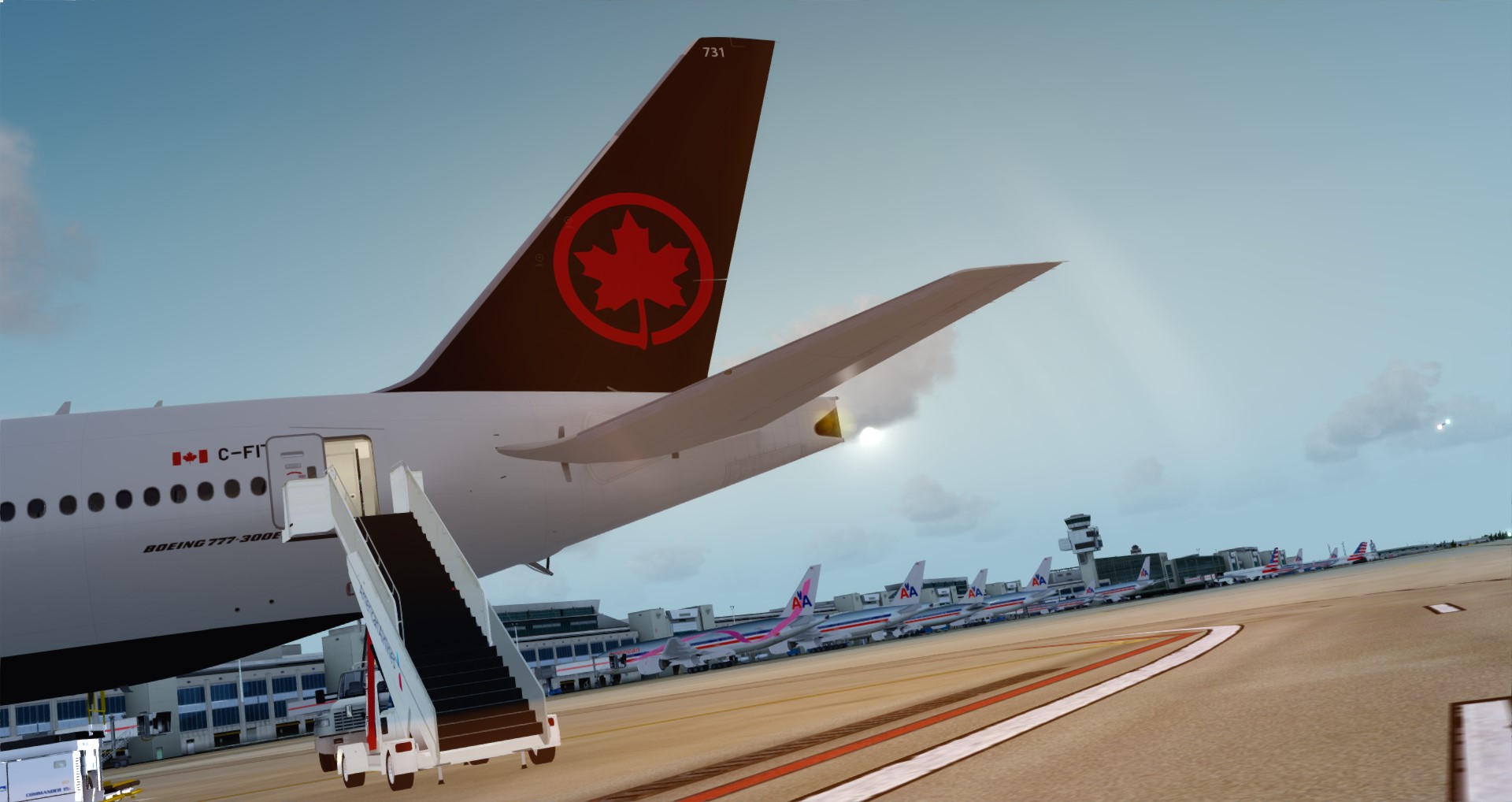 P3D V4 77W Air Canada CYUL-KMIA-1845 