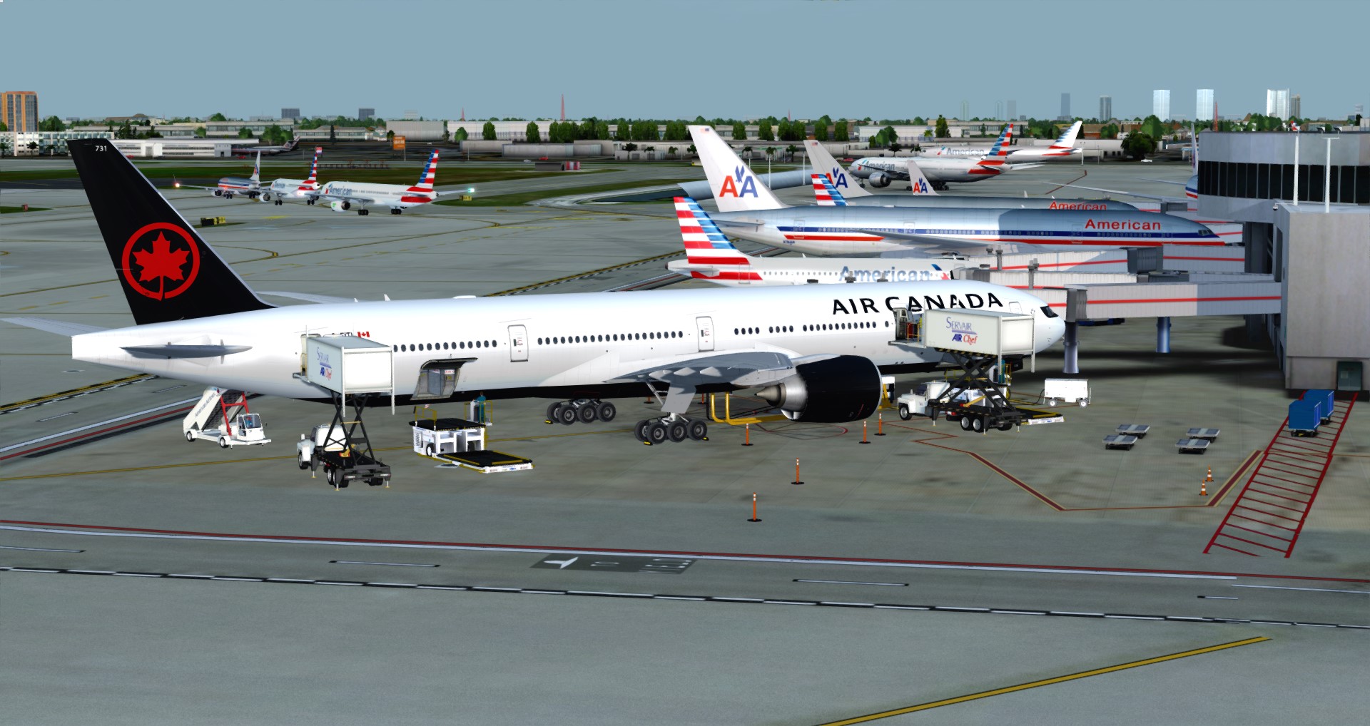 P3D V4 77W Air Canada CYUL-KMIA-5477 