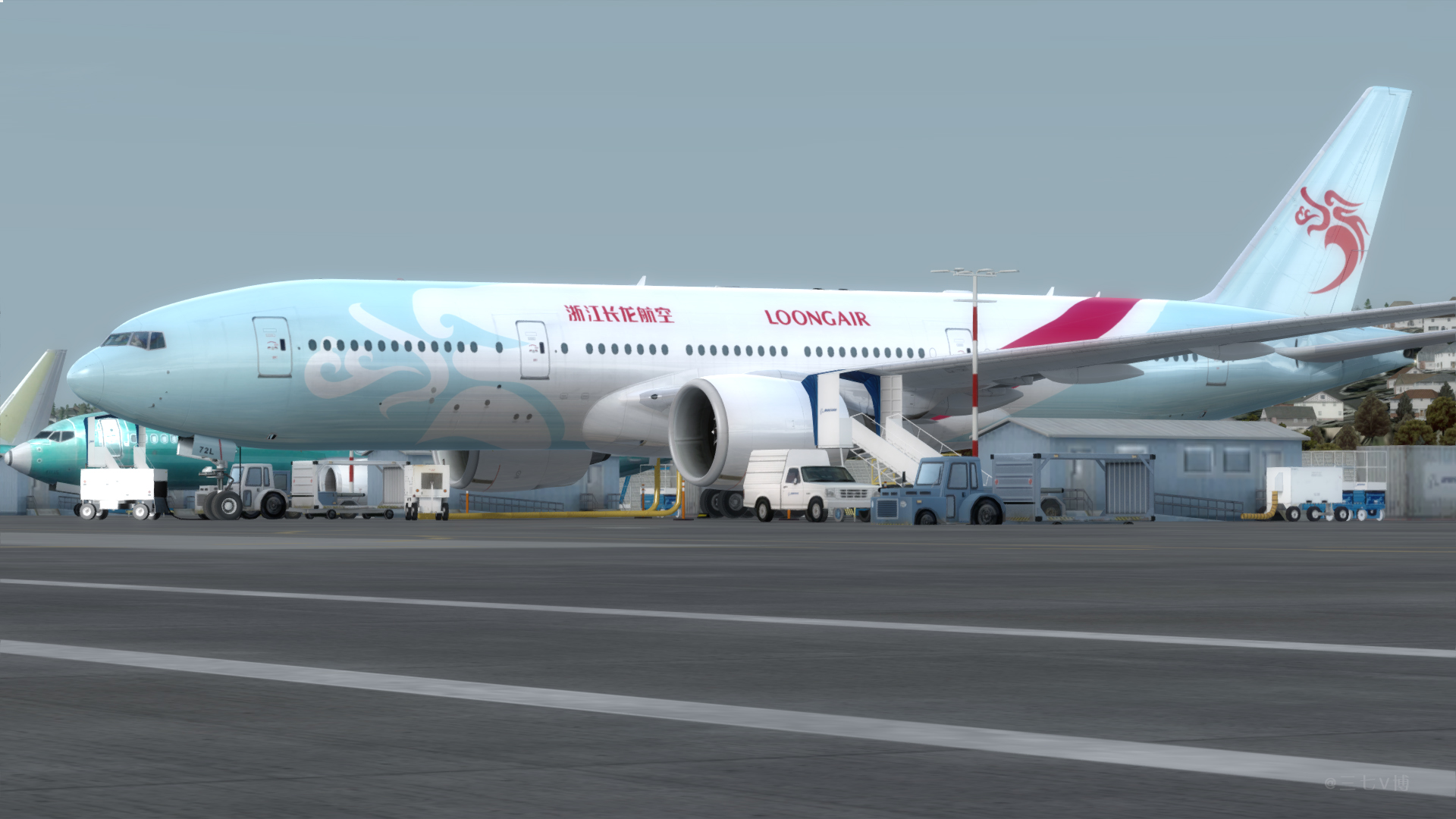 【Kotori_Texture】心血来潮画条龙，浙江长龙航空涂装诞生直播-6190 
