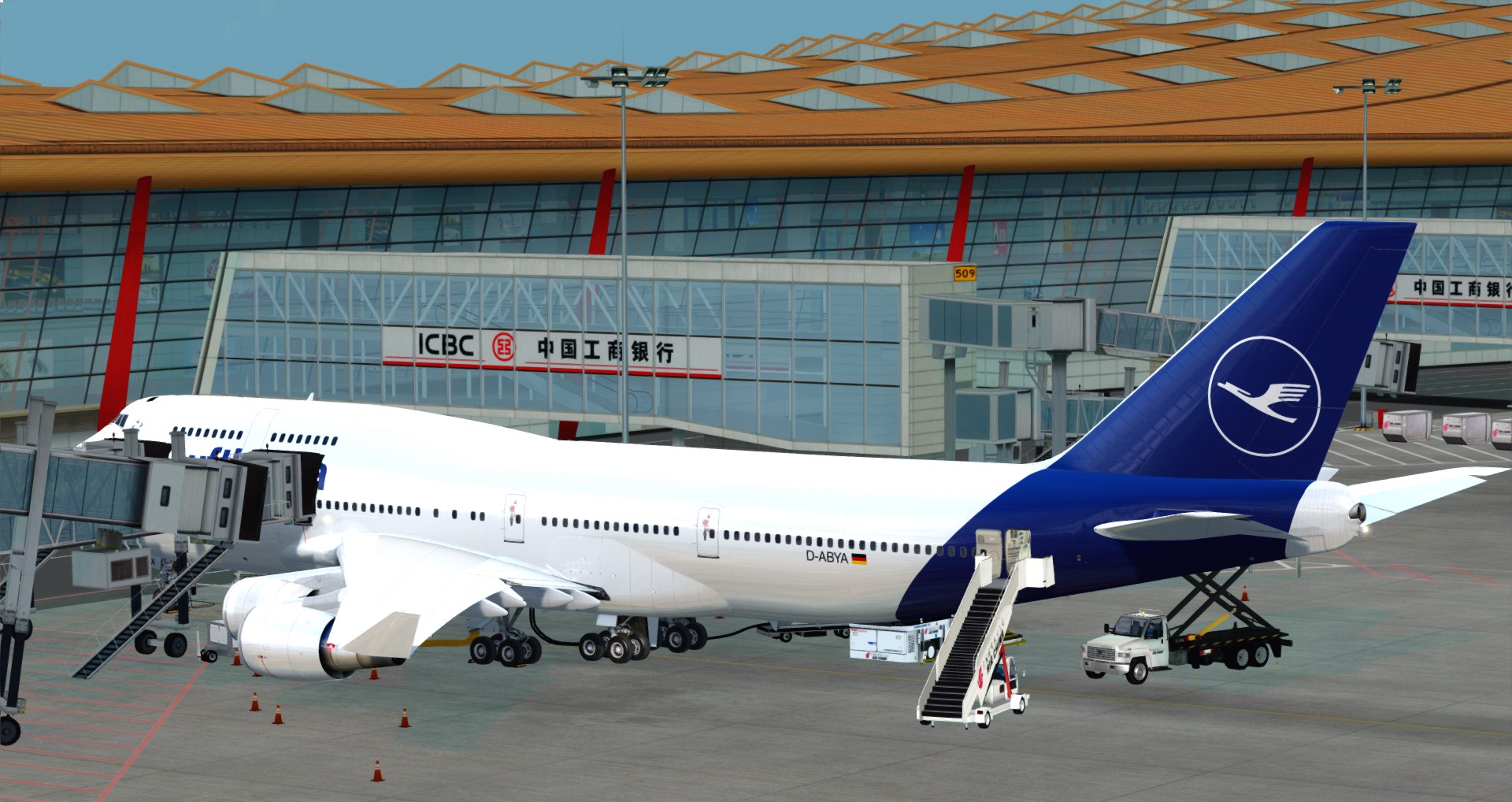 P3D V4 744 2018 Lufthansa EDDF-ZBAA-1045 