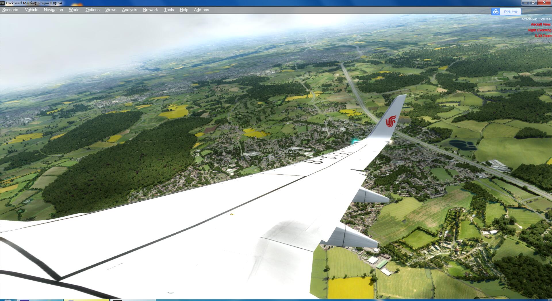 装完ORBX后 飞了一下感觉还行-9989 