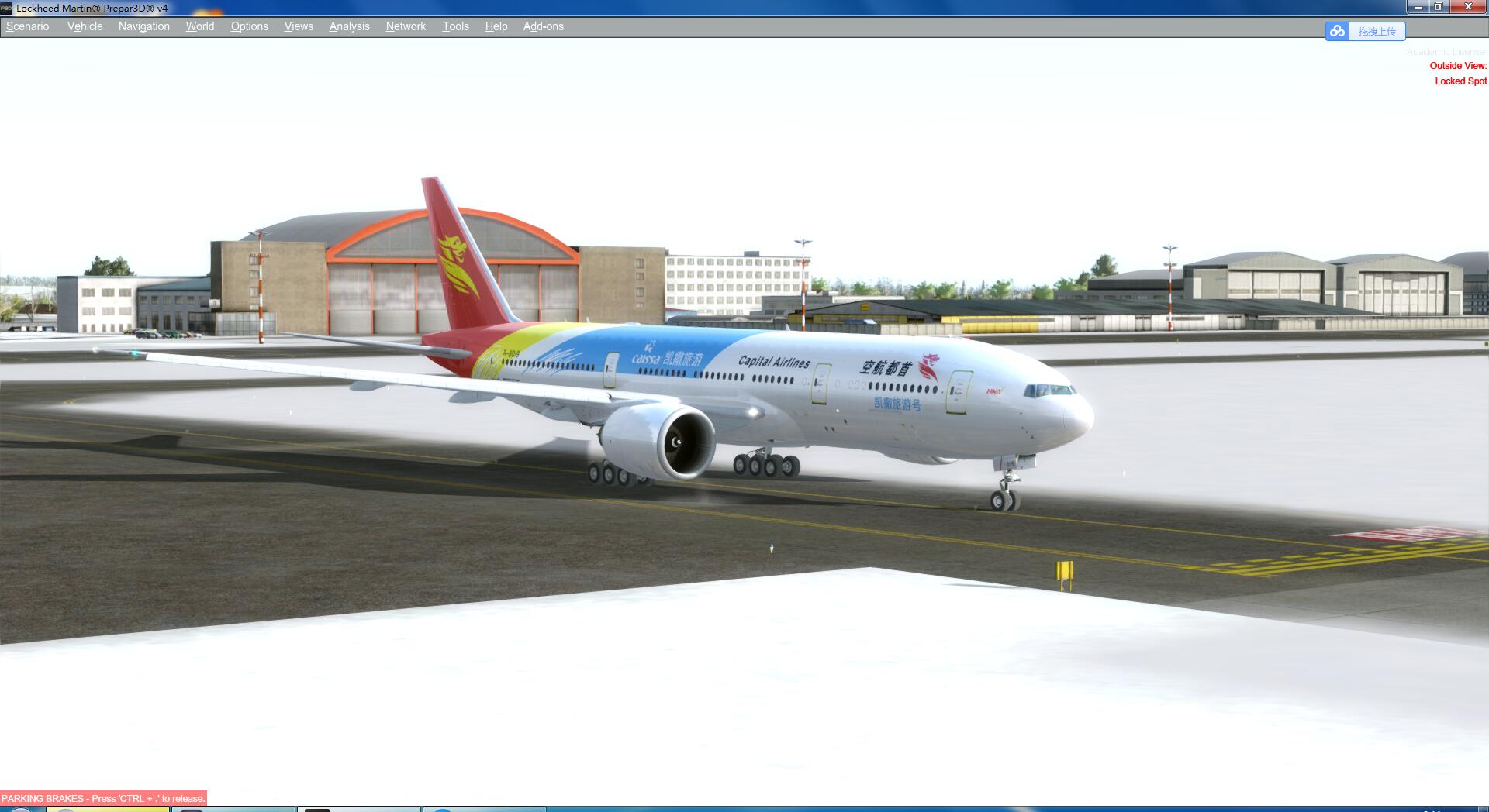 装完ORBX后 飞了一下感觉还行-3705 