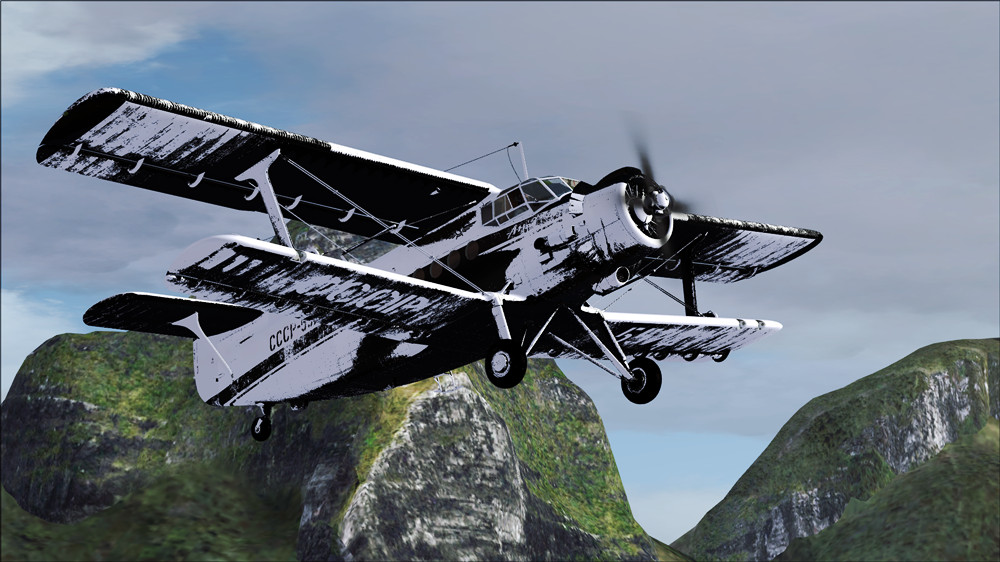 年代久远破飞机-6317 