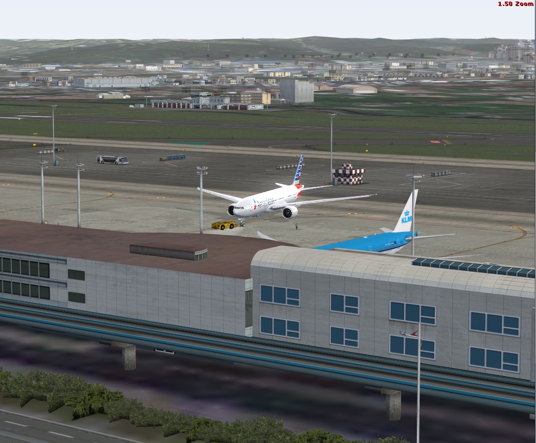 美航777首航桃園機場離場(圖多)-701 