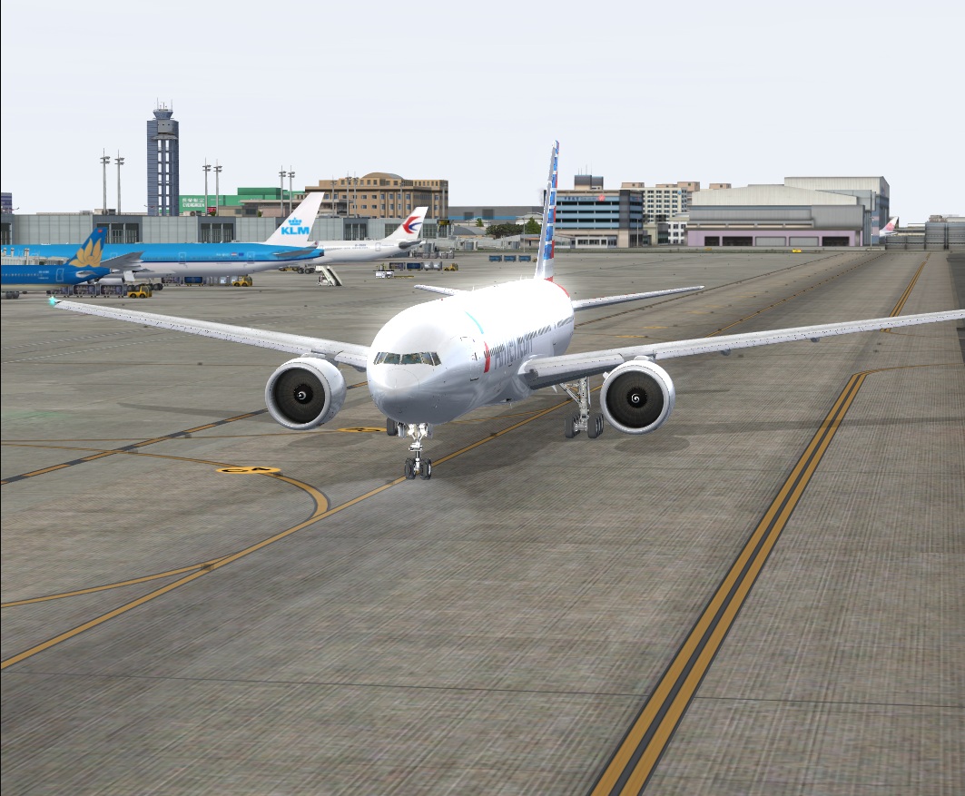 美航777首航桃園機場離場(圖多)-4113 