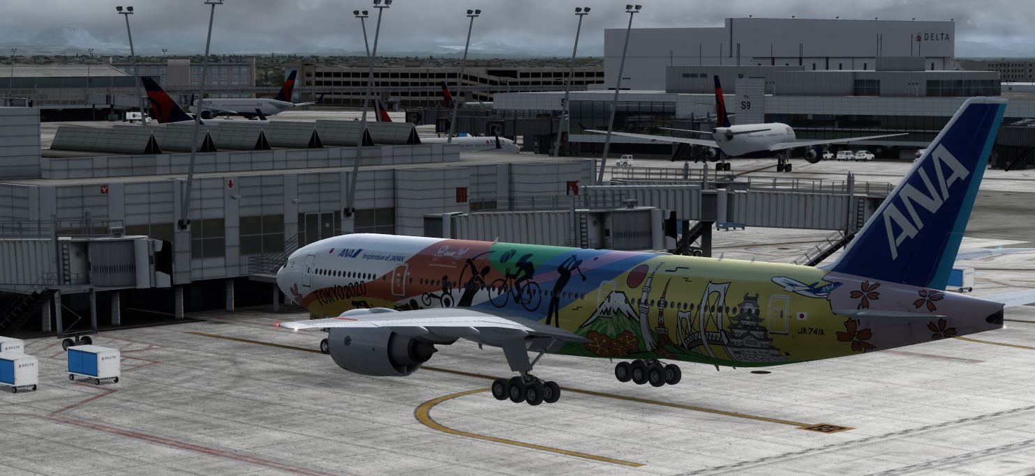 B777-200 ANA Tokyo 2020 JET @ KSEA-6940 