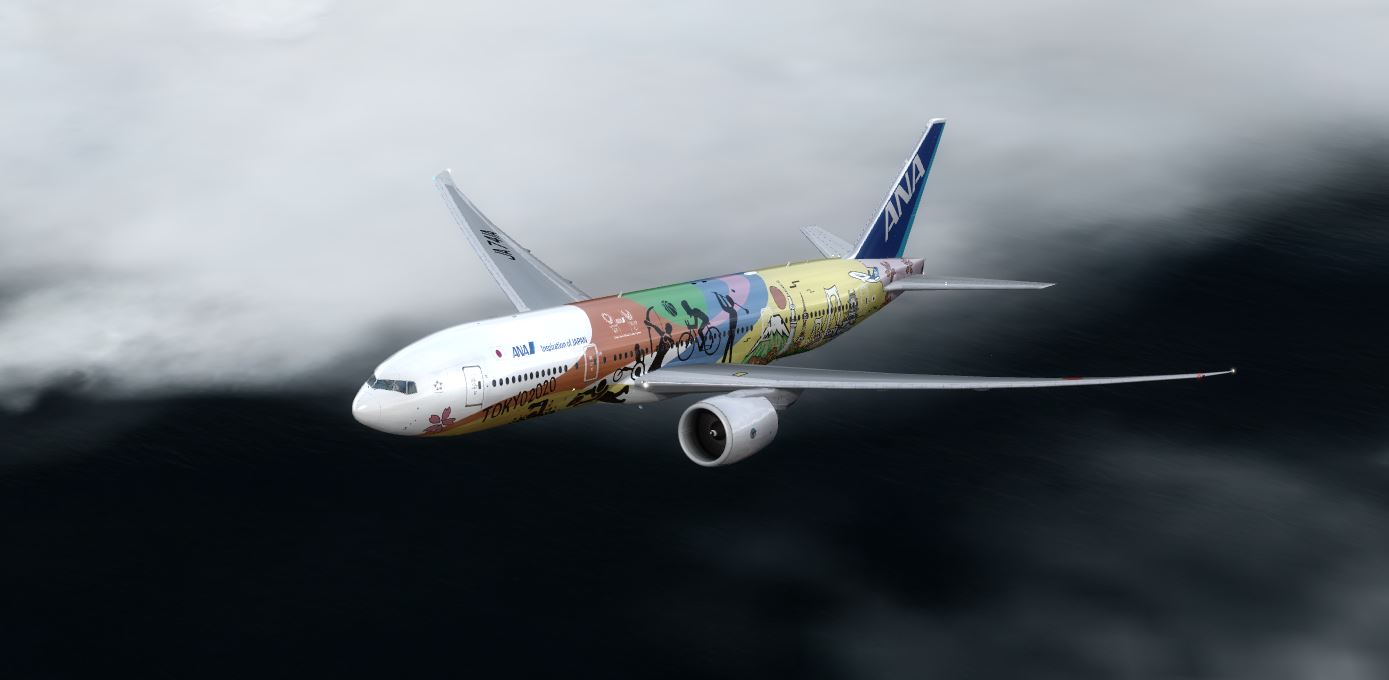 B777-200 ANA Tokyo 2020 JET @ KSEA-7451 