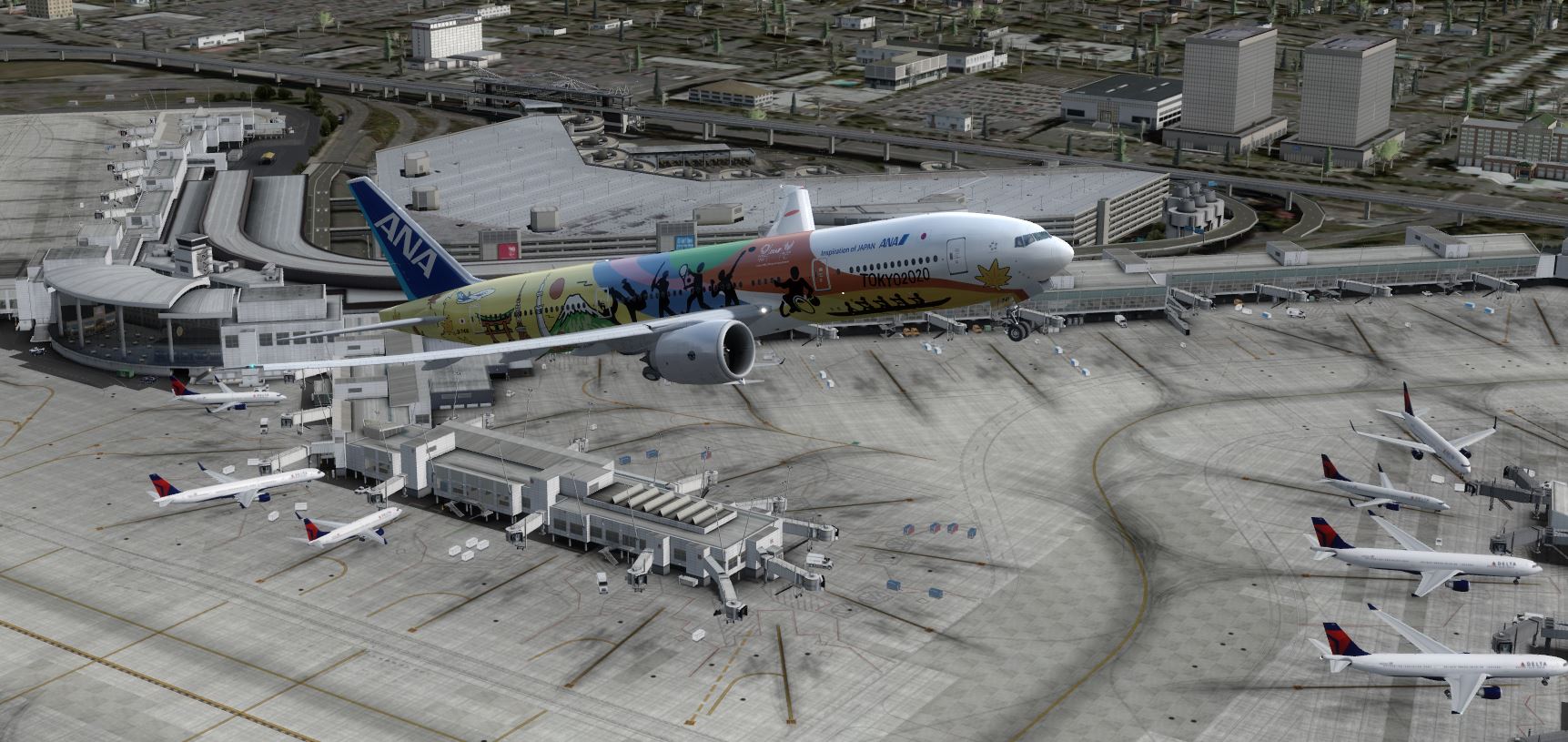 B777-200 ANA Tokyo 2020 JET @ KSEA-6131 