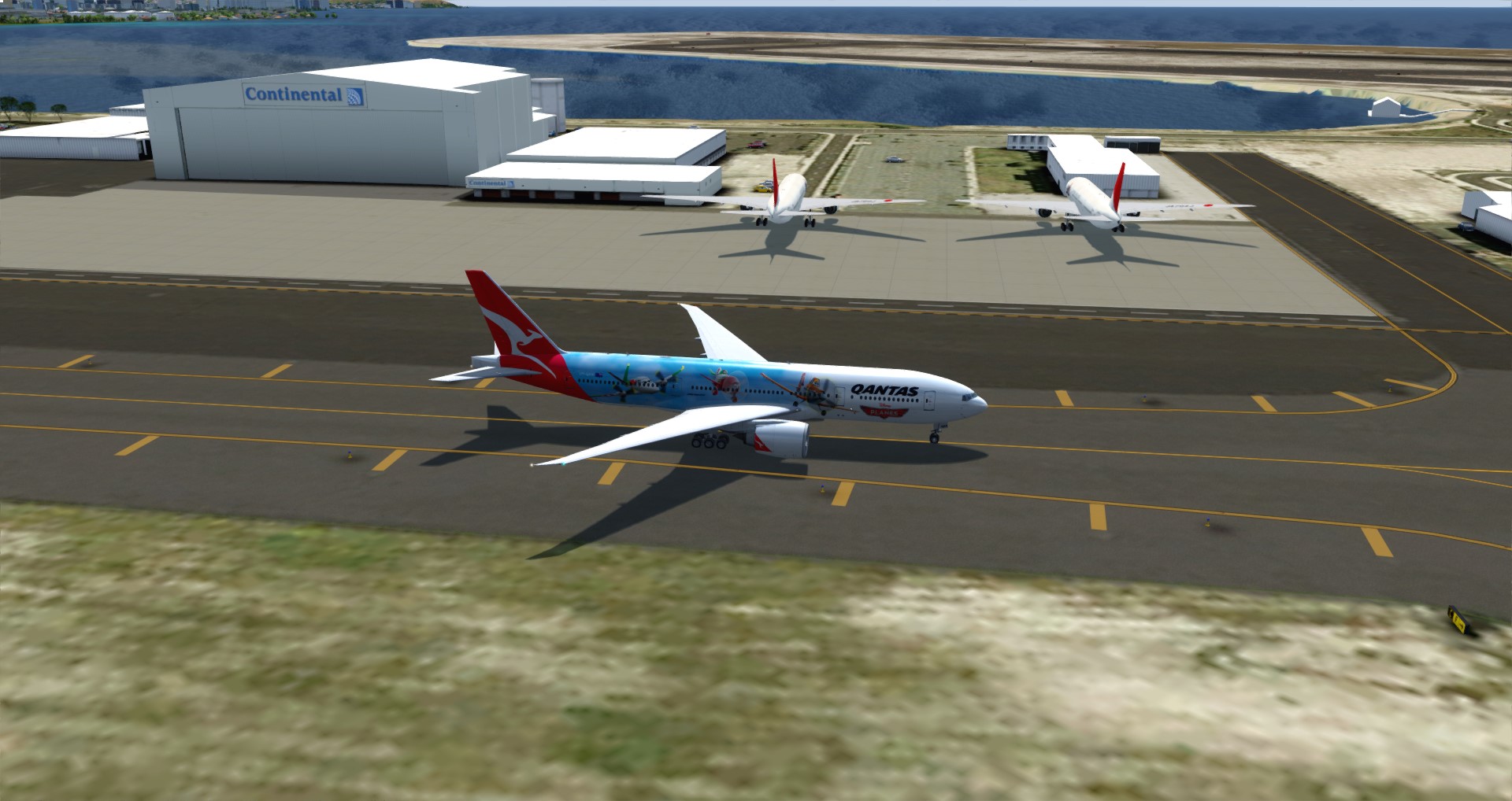 P3D V4 77L Qantas Airways PHNL-YSSY-2130 
