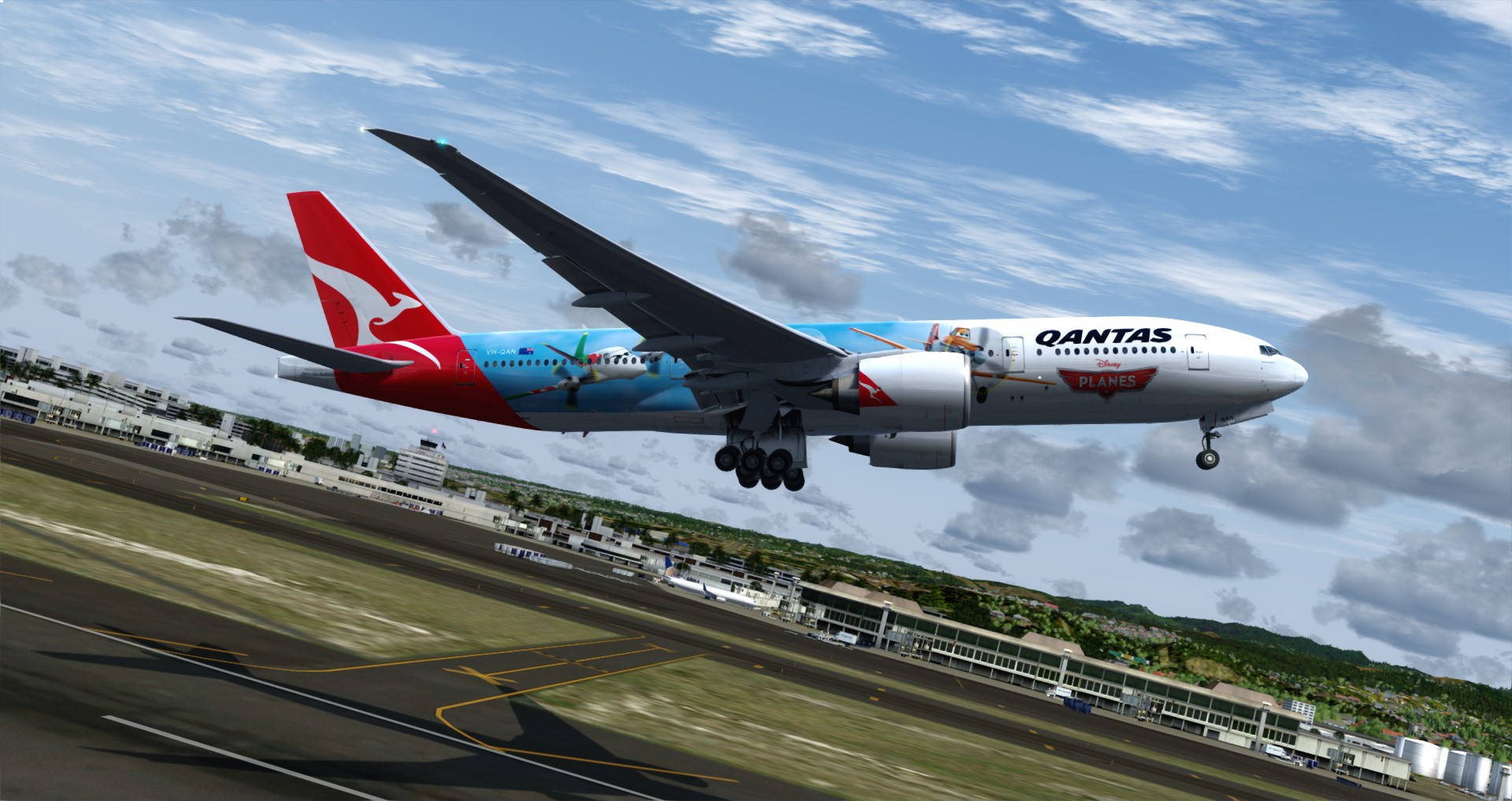 P3D V4 77L Qantas Airways PHNL-YSSY-6564 