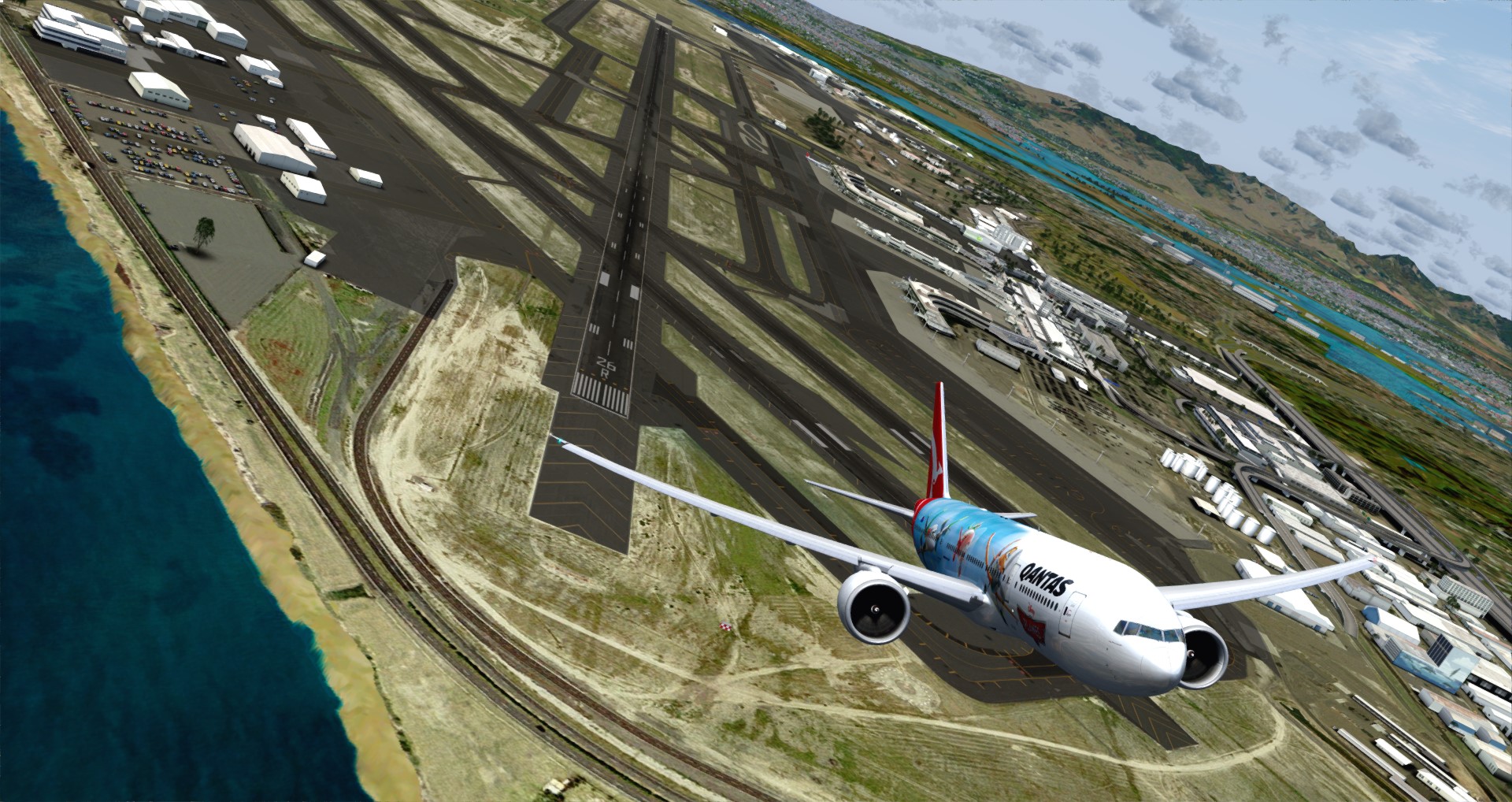 P3D V4 77L Qantas Airways PHNL-YSSY-871 