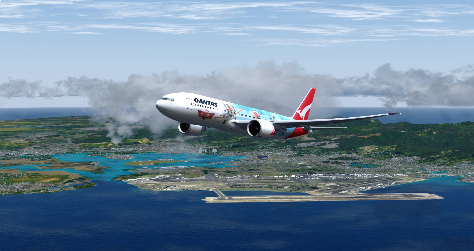 P3D V4 77L Qantas Airways PHNL-YSSY-5593 