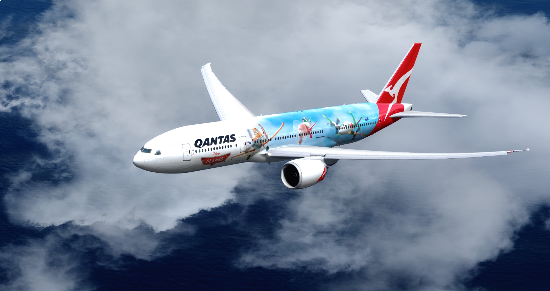 P3D V4 77L Qantas Airways PHNL-YSSY-3608 