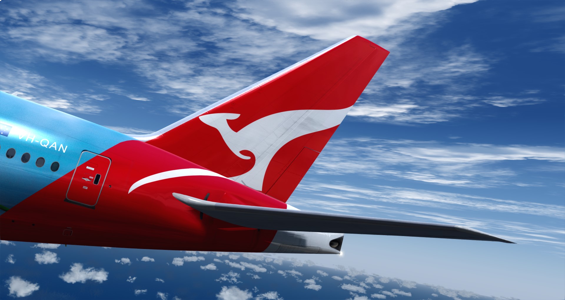 P3D V4 77L Qantas Airways PHNL-YSSY-2203 