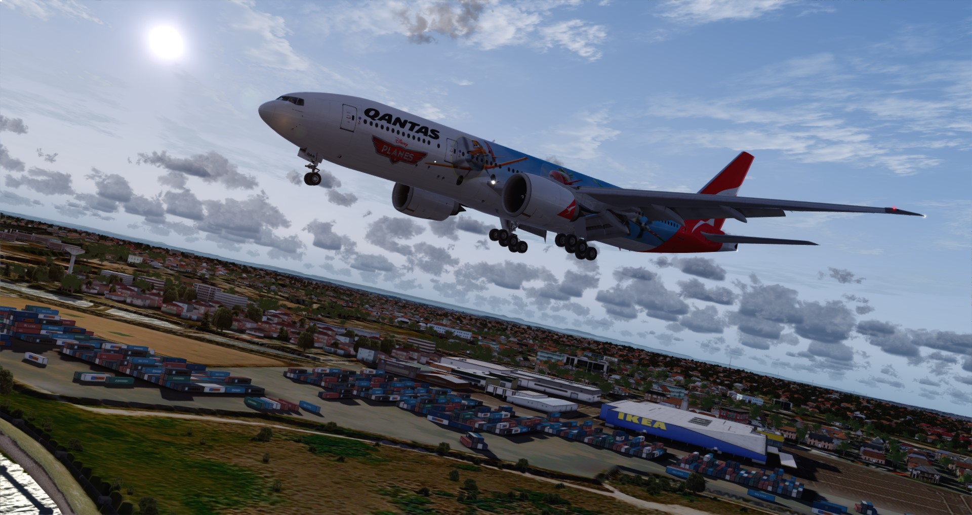 P3D V4 77L Qantas Airways PHNL-YSSY-3398 