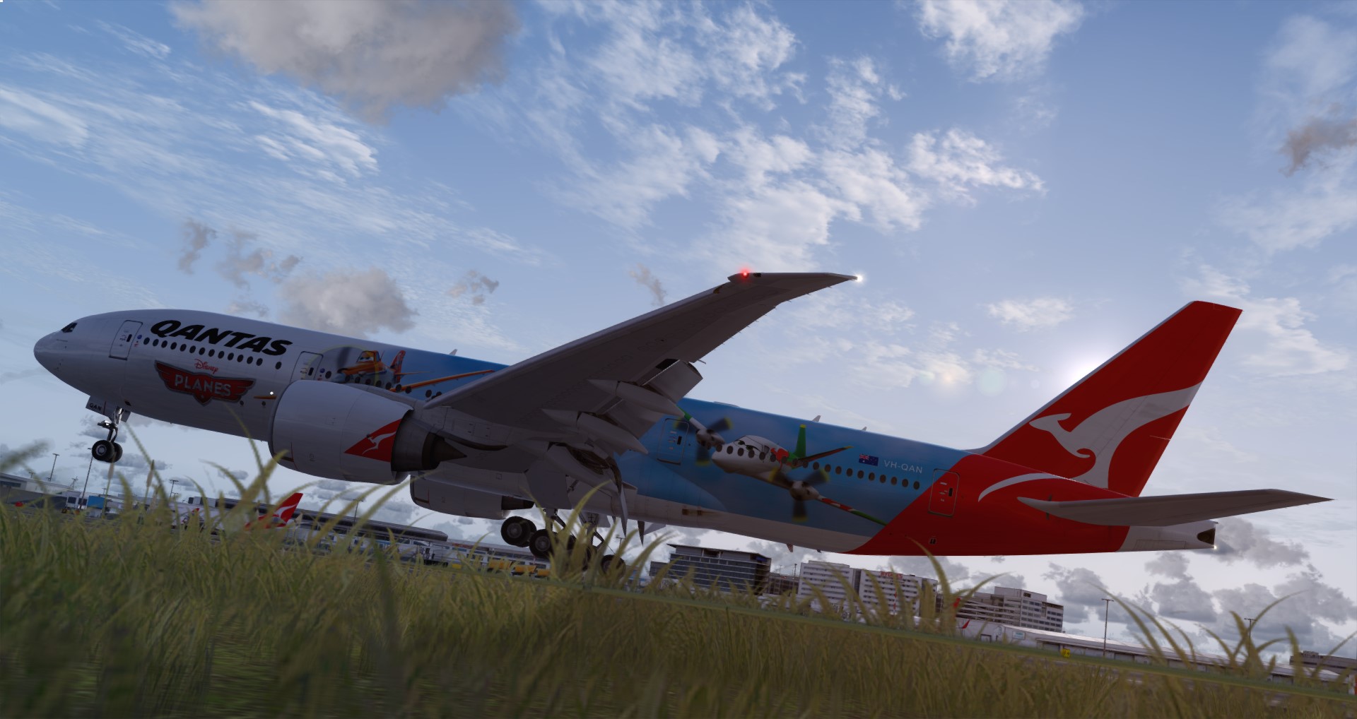 P3D V4 77L Qantas Airways PHNL-YSSY-3705 