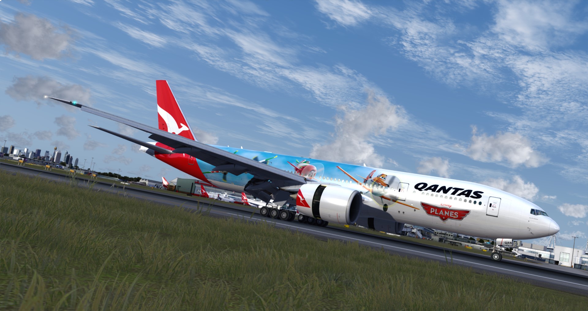 P3D V4 77L Qantas Airways PHNL-YSSY-7314 
