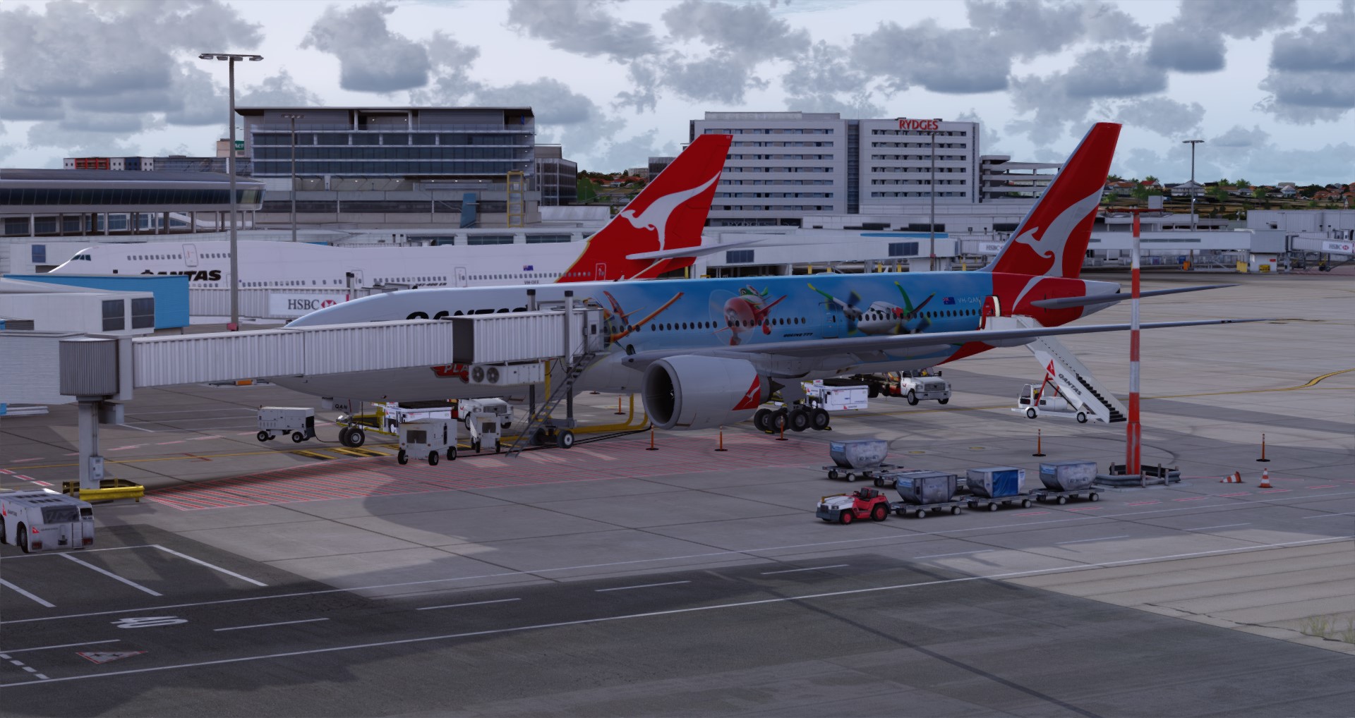 P3D V4 77L Qantas Airways PHNL-YSSY-7622 