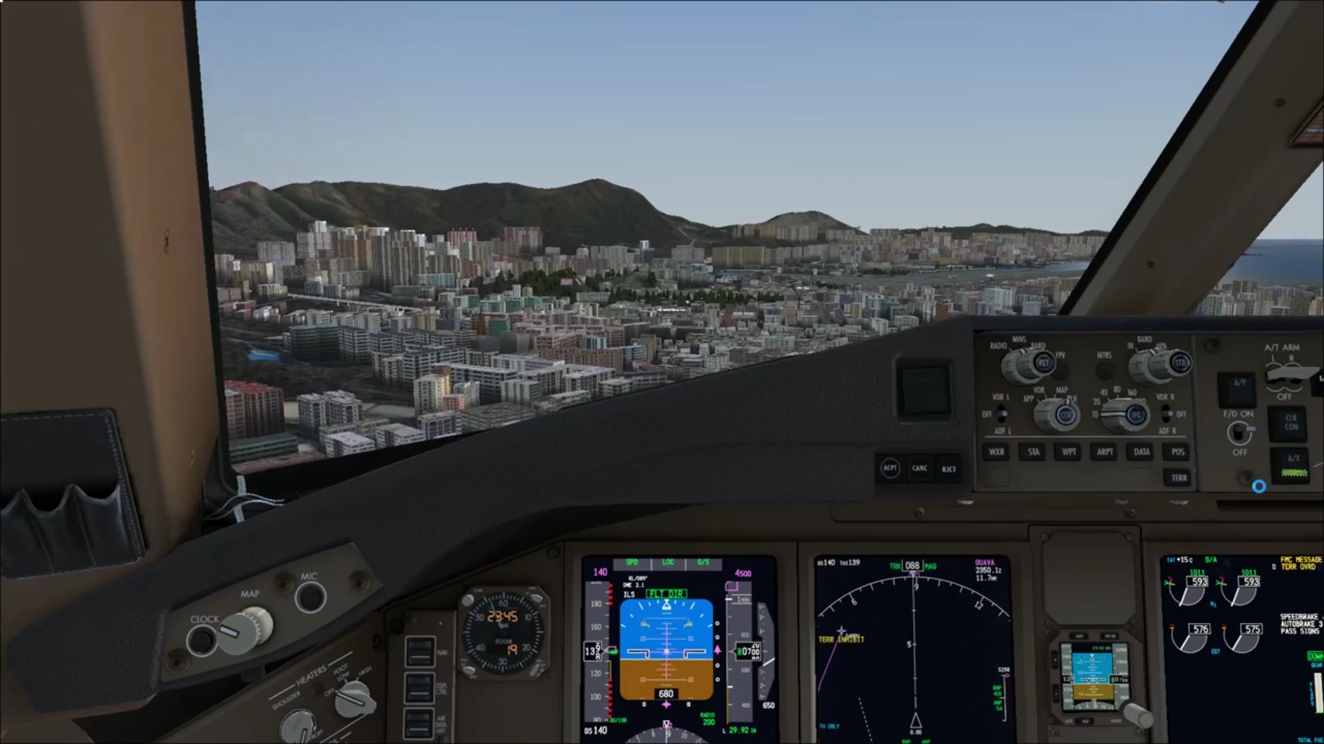 键盘飞行不可能? FSX PMDG 777 VHHX IGS 13-3129 