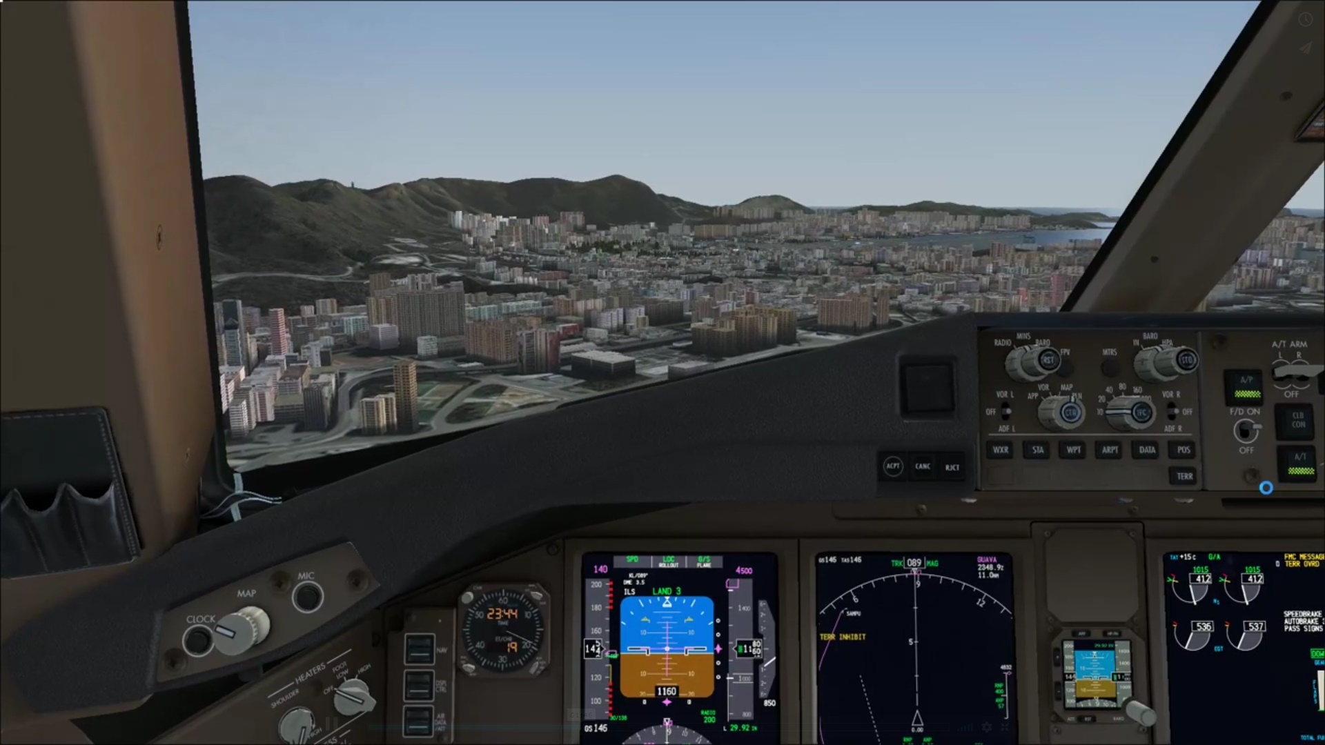 键盘飞行不可能? FSX PMDG 777 VHHX IGS 13-5729 