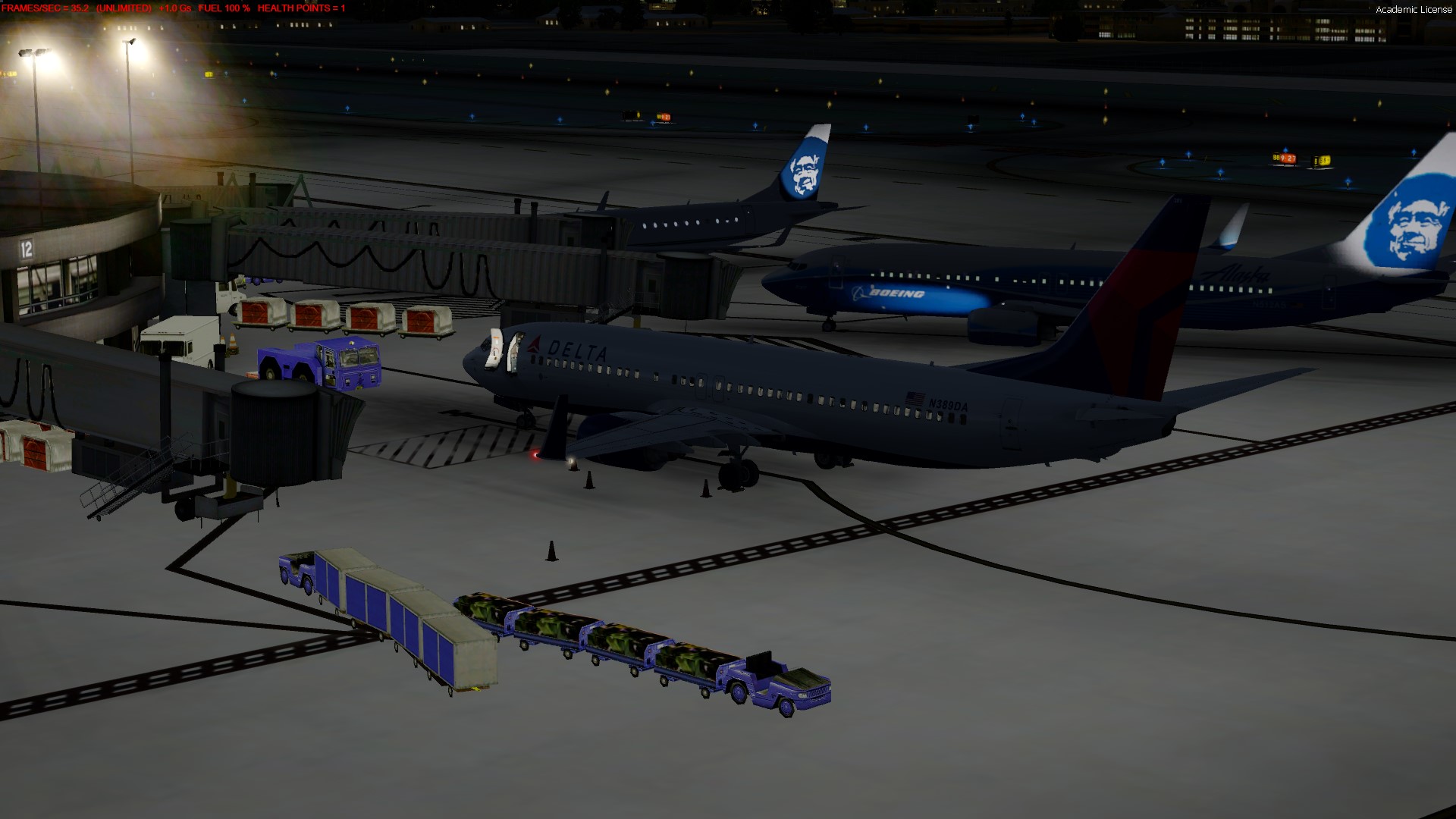 P3D 4.2 Dynamic Lighting 夜晚效果对比-6854 