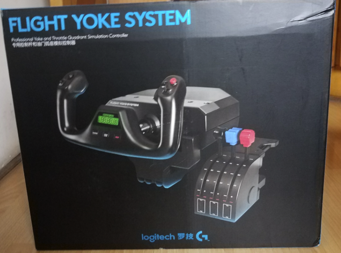罗技Flight Yoke System飞行控制系统开箱-9320 