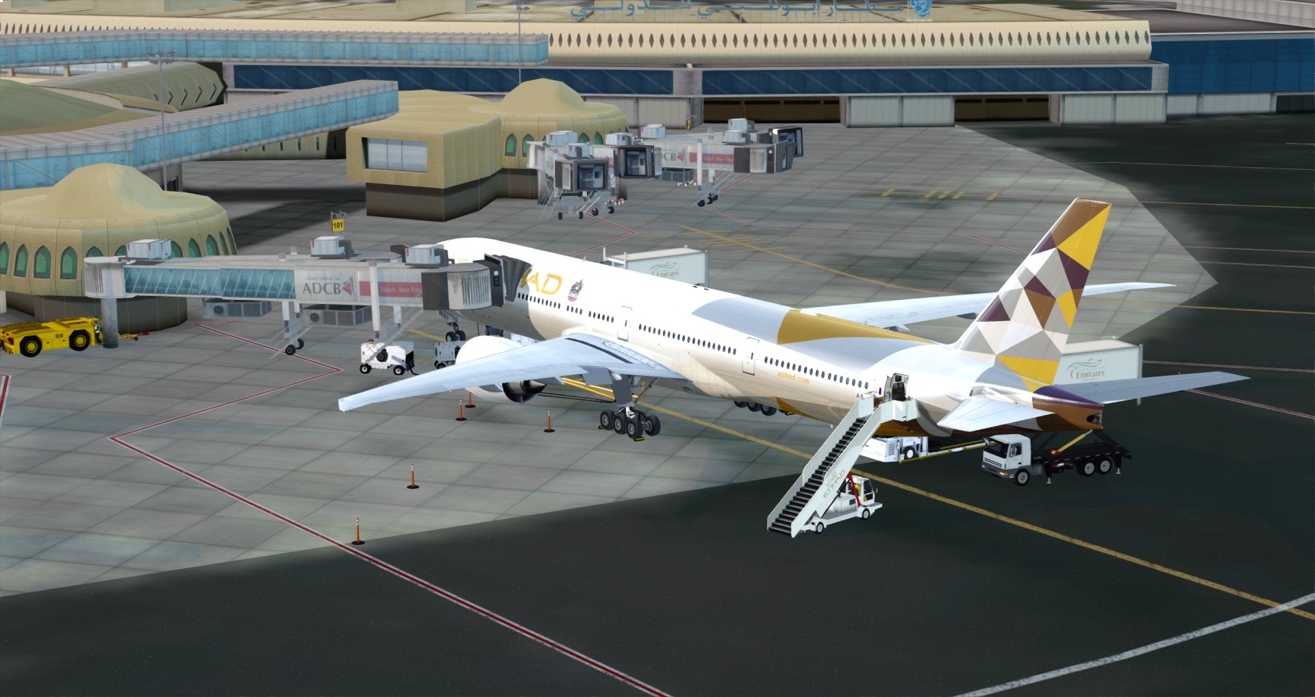 P3D V4 77W Etihad Airways OMAA-LEBL-4901 