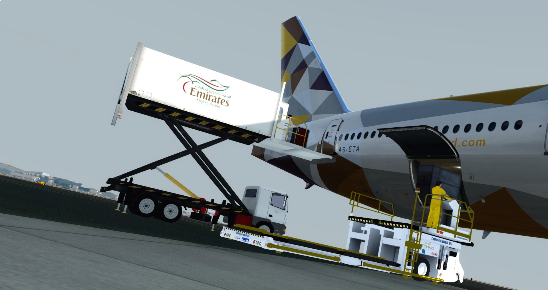 P3D V4 77W Etihad Airways OMAA-LEBL-4673 