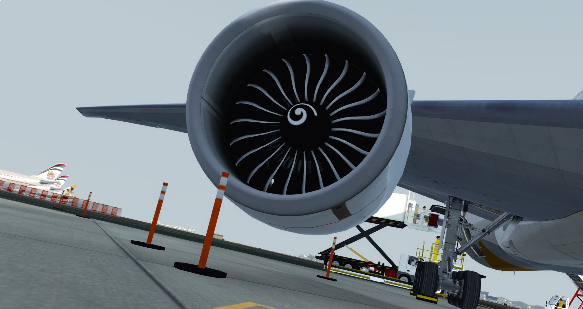 P3D V4 77W Etihad Airways OMAA-LEBL-5769 