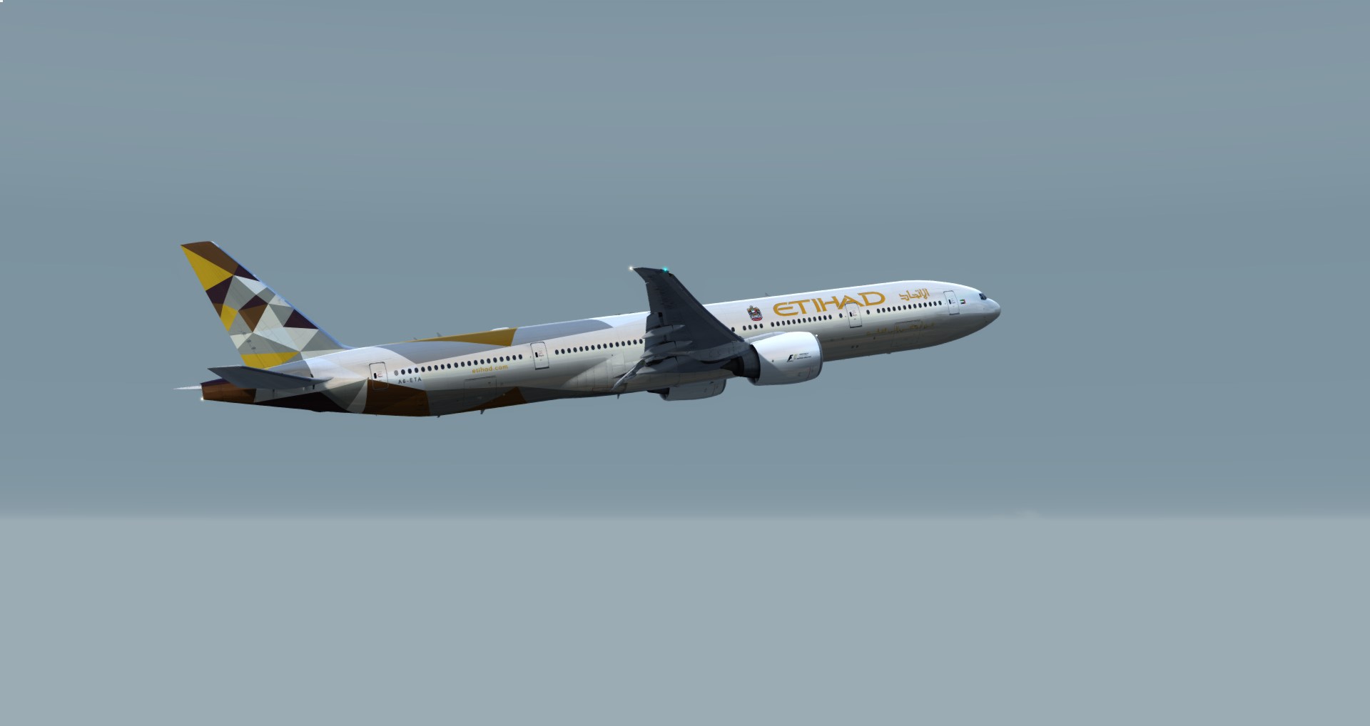 P3D V4 77W Etihad Airways OMAA-LEBL-3627 