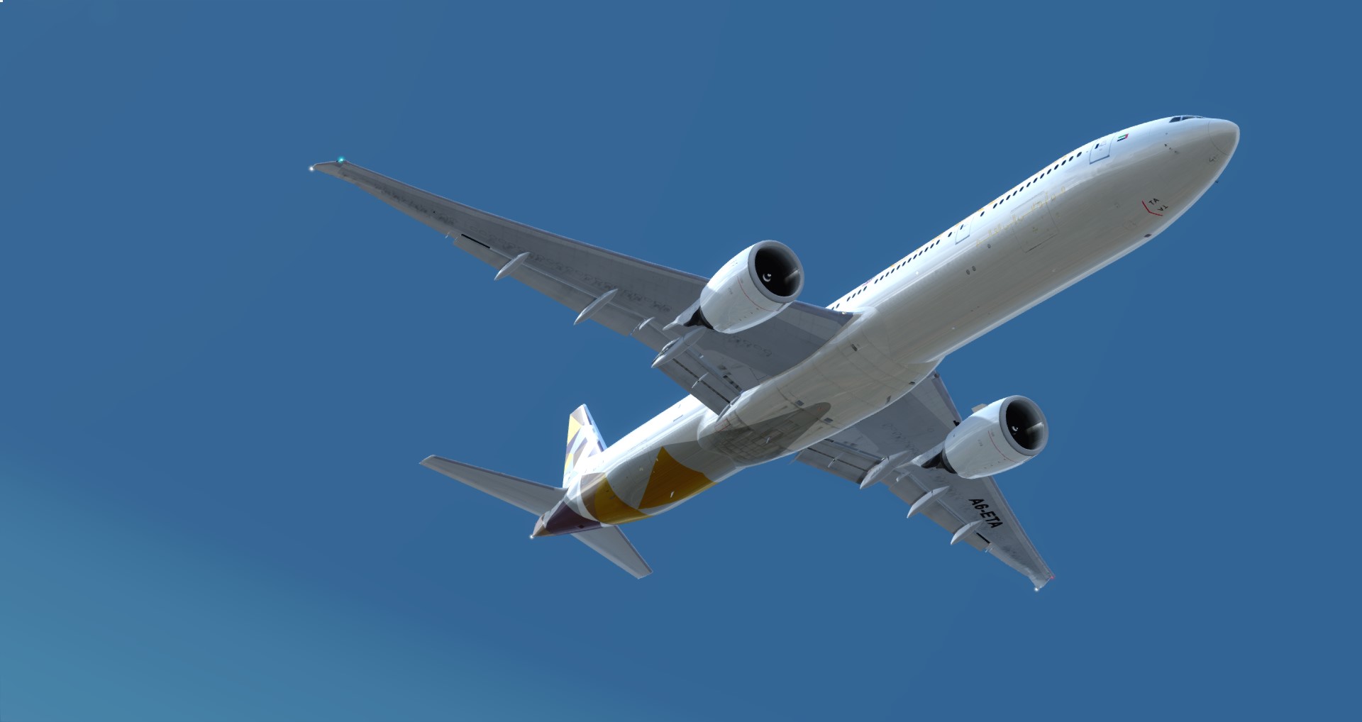 P3D V4 77W Etihad Airways OMAA-LEBL-1342 