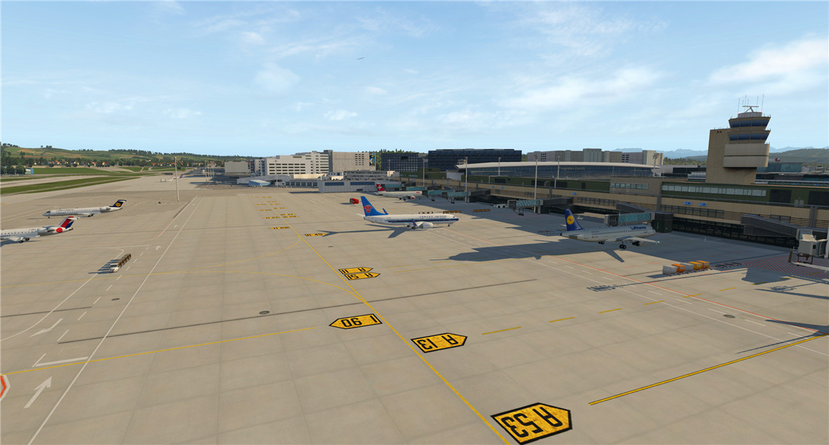 手动驾驶B737降落苏黎世机场（XP11）-9514 